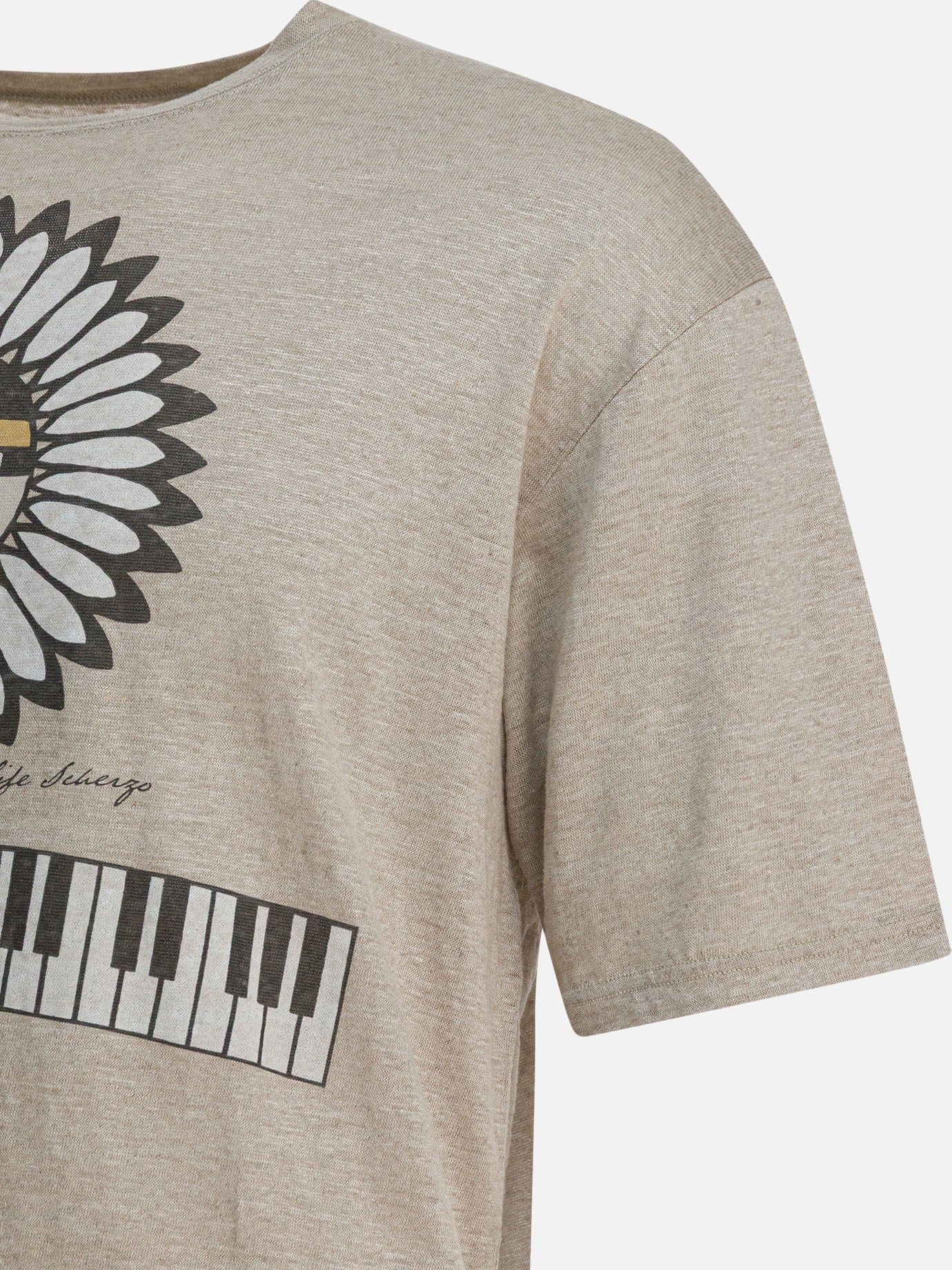 T-shirt girocollo Graphics  Beige - KAPITAL Uomo | PDP | VIETTI Online Store | thumbnail_4