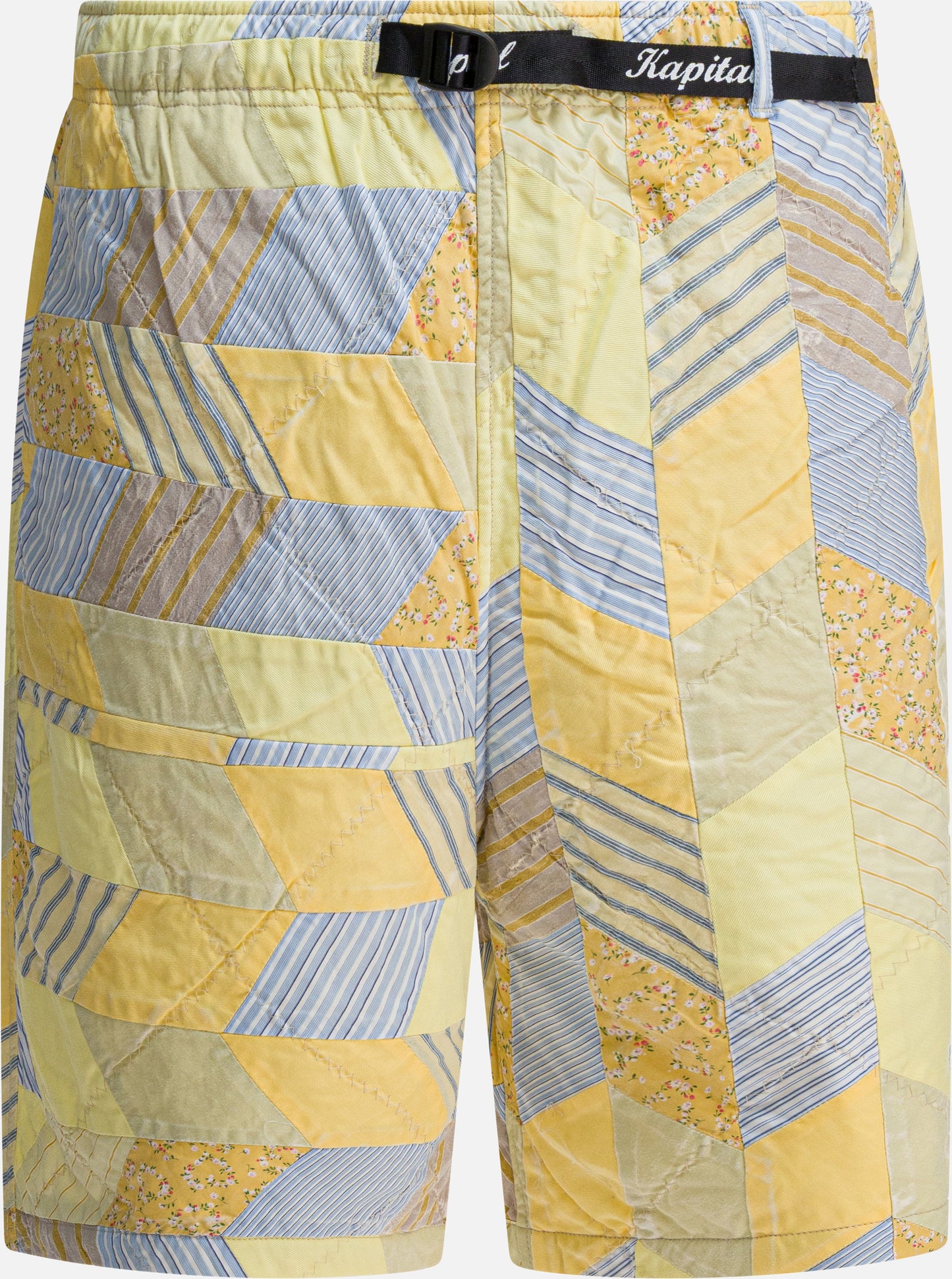 Short con lacci Patchwork  Giallo - KAPITAL Uomo | PDP | VIETTI Online Store | Zoom-Modal

