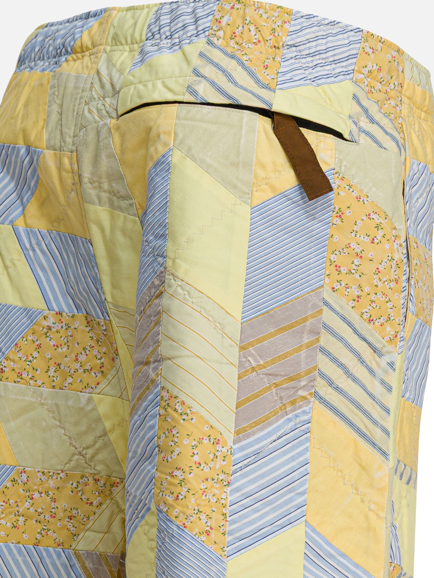 Short con lacci Patchwork  Giallo - KAPITAL Uomo | PDP | VIETTI Online Store | Zoom-Modal_4
