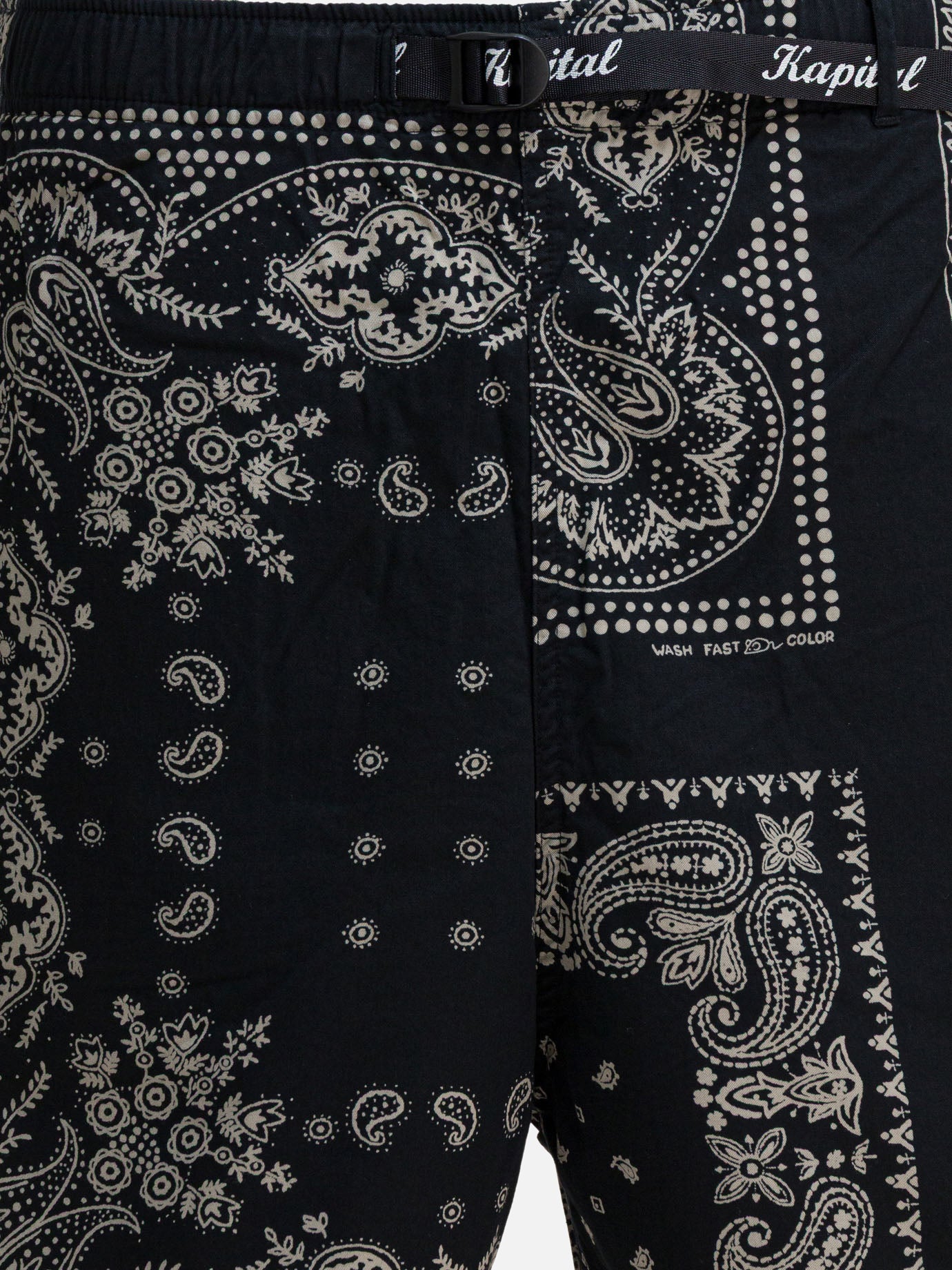 Short con lacci Paisley  Nero - KAPITAL Uomo | PDP | VIETTI Online Store | Zoom-Modal_3
