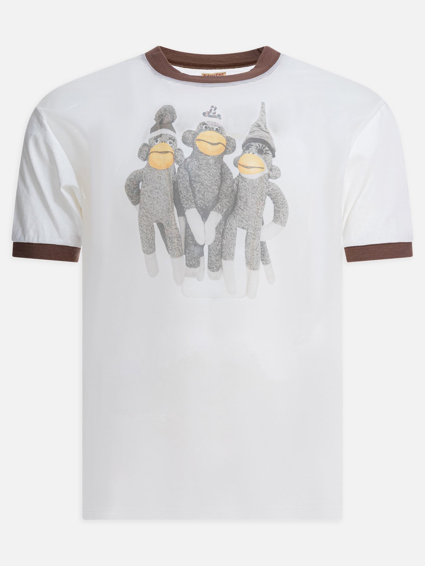 T-shirt girocollo Graphics  Bianco - KAPITAL Uomo | PDP | VIETTI Online Store | Zoom-Modal
