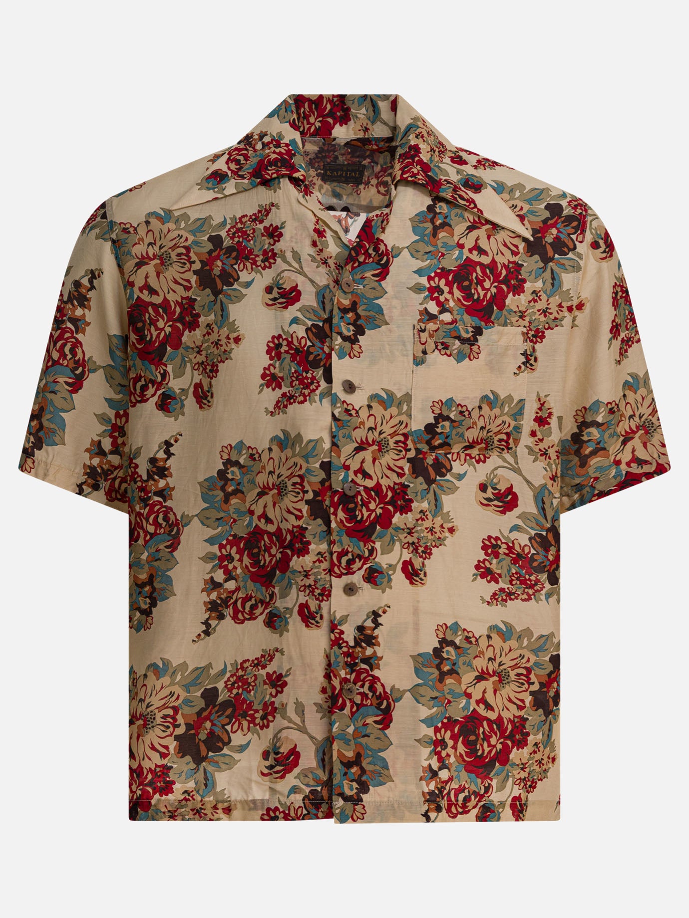 Camicie casual Floral  Beige - KAPITAL Uomo | PDP | VIETTI Online Store | thumbnail