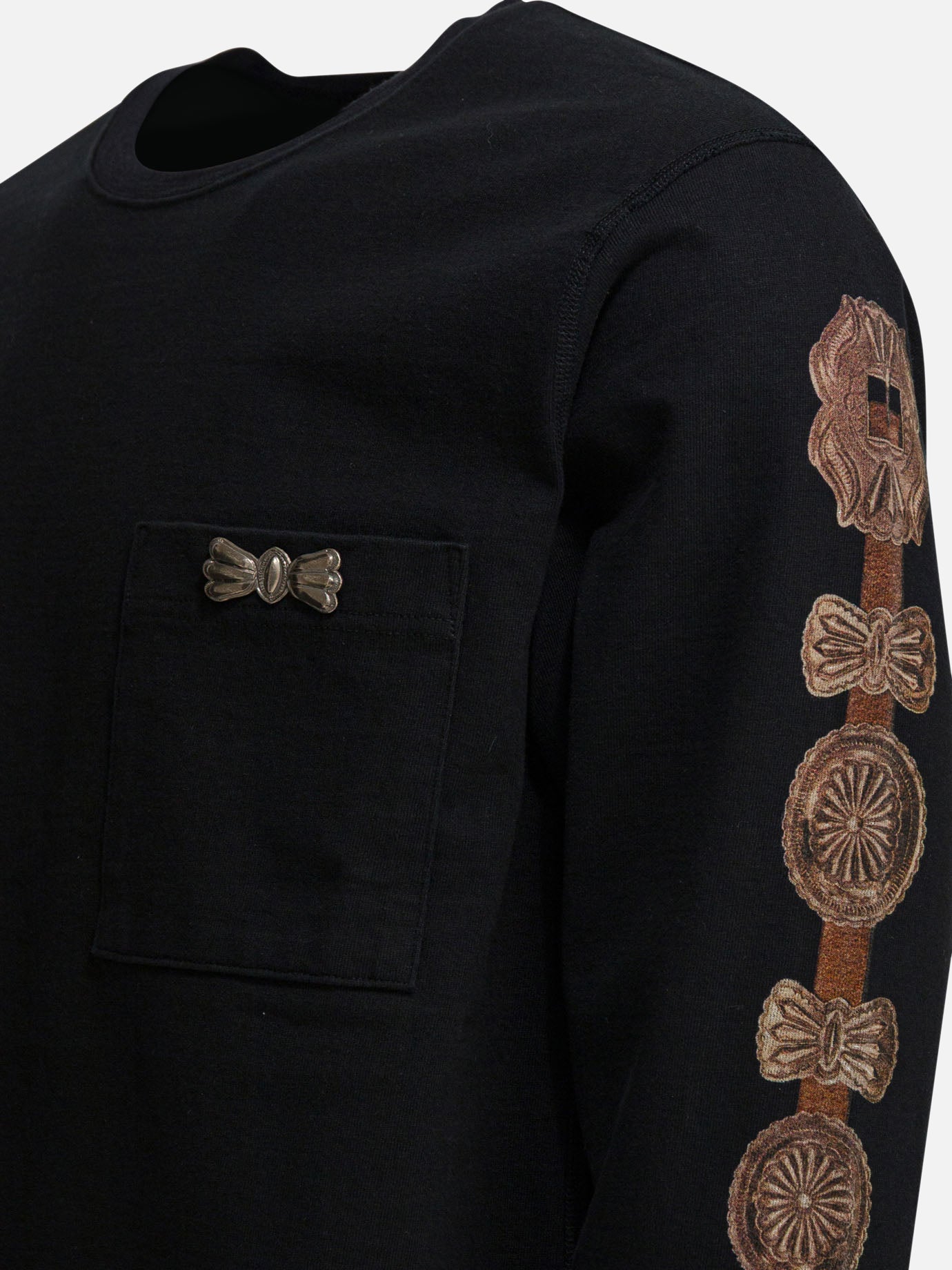 T-shirt girocollo Graphics  Nero - KAPITAL Uomo | PDP | VIETTI Online Store | thumbnail_4