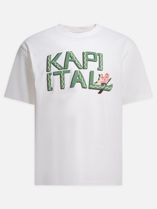T-shirt girocollo Graphics  Bianco - KAPITAL Uomo | VIETTI Online Store 
