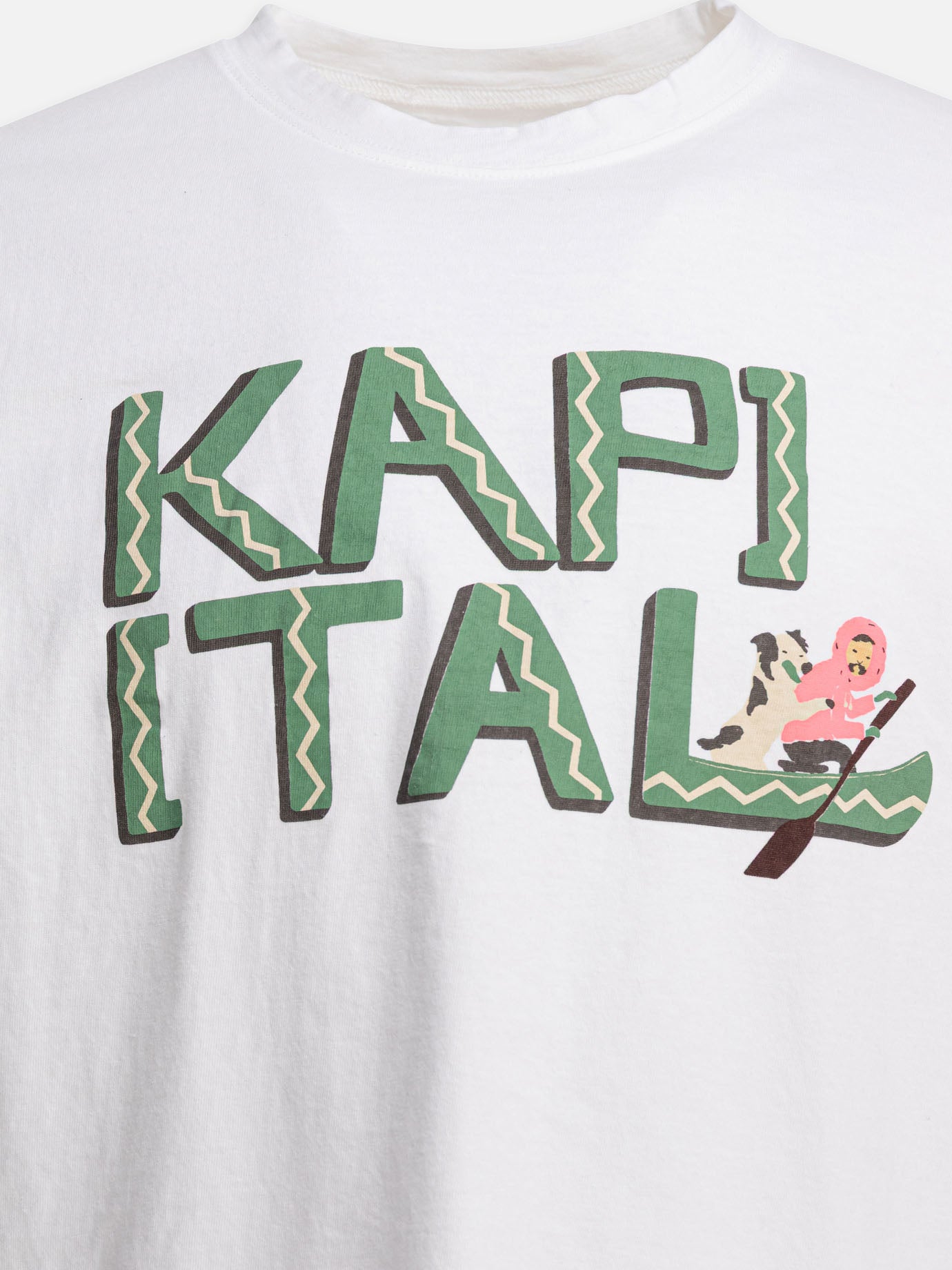 T-shirt girocollo Graphics  Bianco - KAPITAL Uomo | PDP | VIETTI Online Store | Zoom-Modal_2
