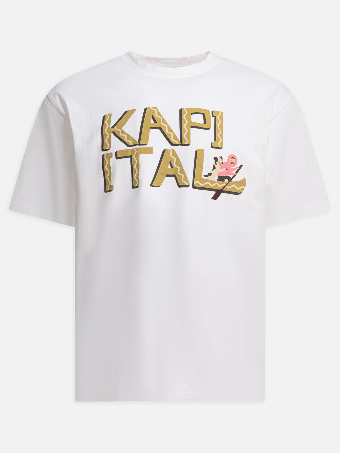 T-shirt girocollo Graphics  Bianco - KAPITAL Uomo | PDP | VIETTI Online Store | Zoom-Modal
