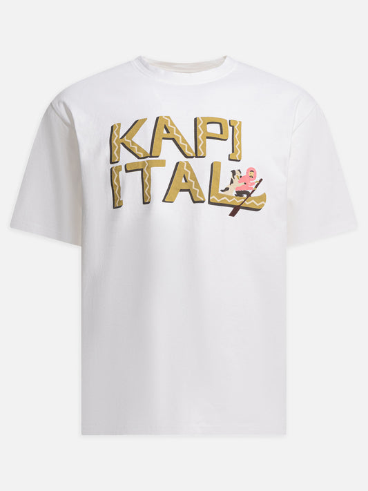 T-shirt girocollo Graphics  Bianco - KAPITAL Uomo | VIETTI Online Store 
