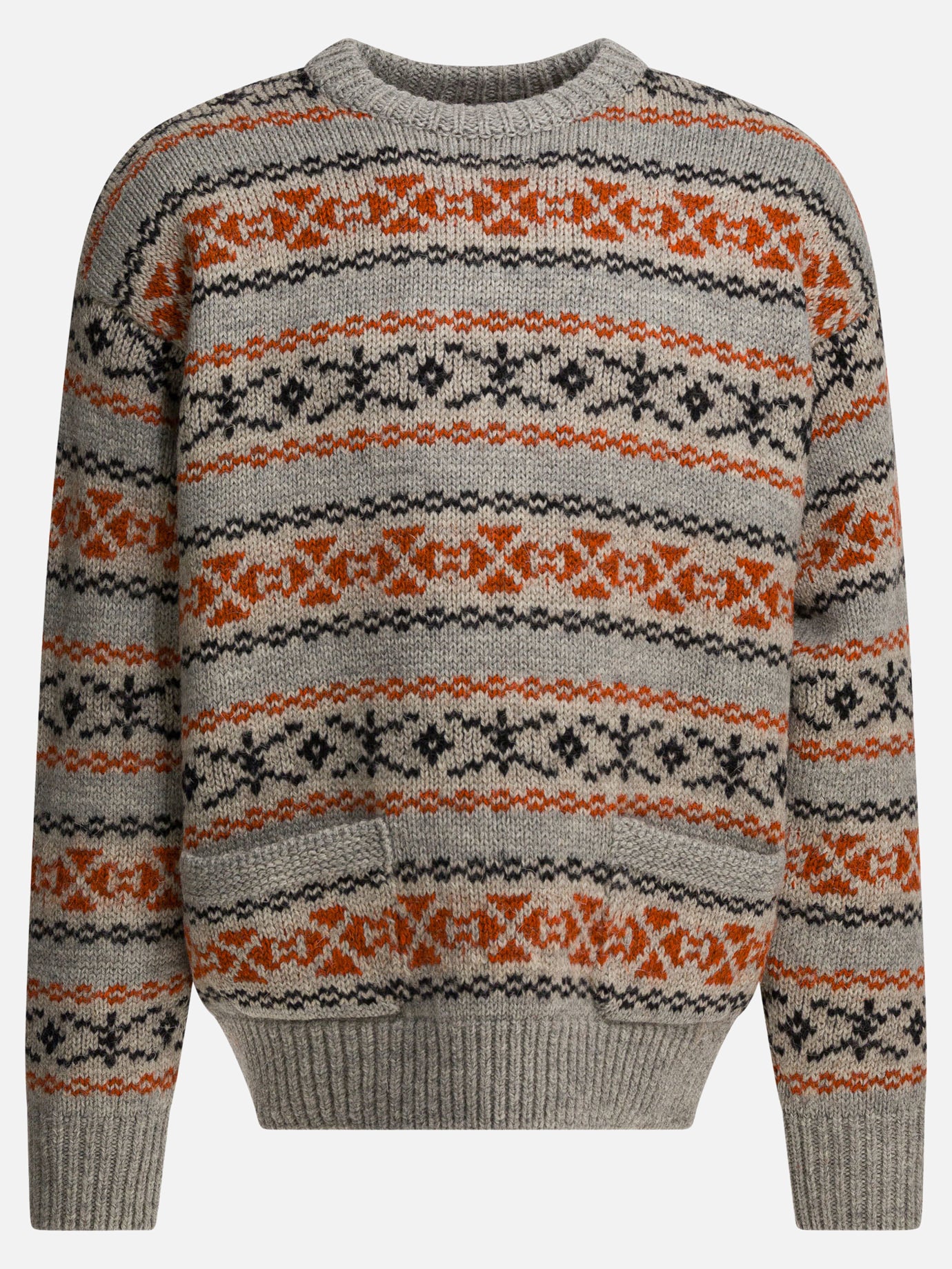 Maglioni girocollo Textured knit  Grigio - KAPITAL Uomo | PDP | VIETTI Online Store | thumbnail