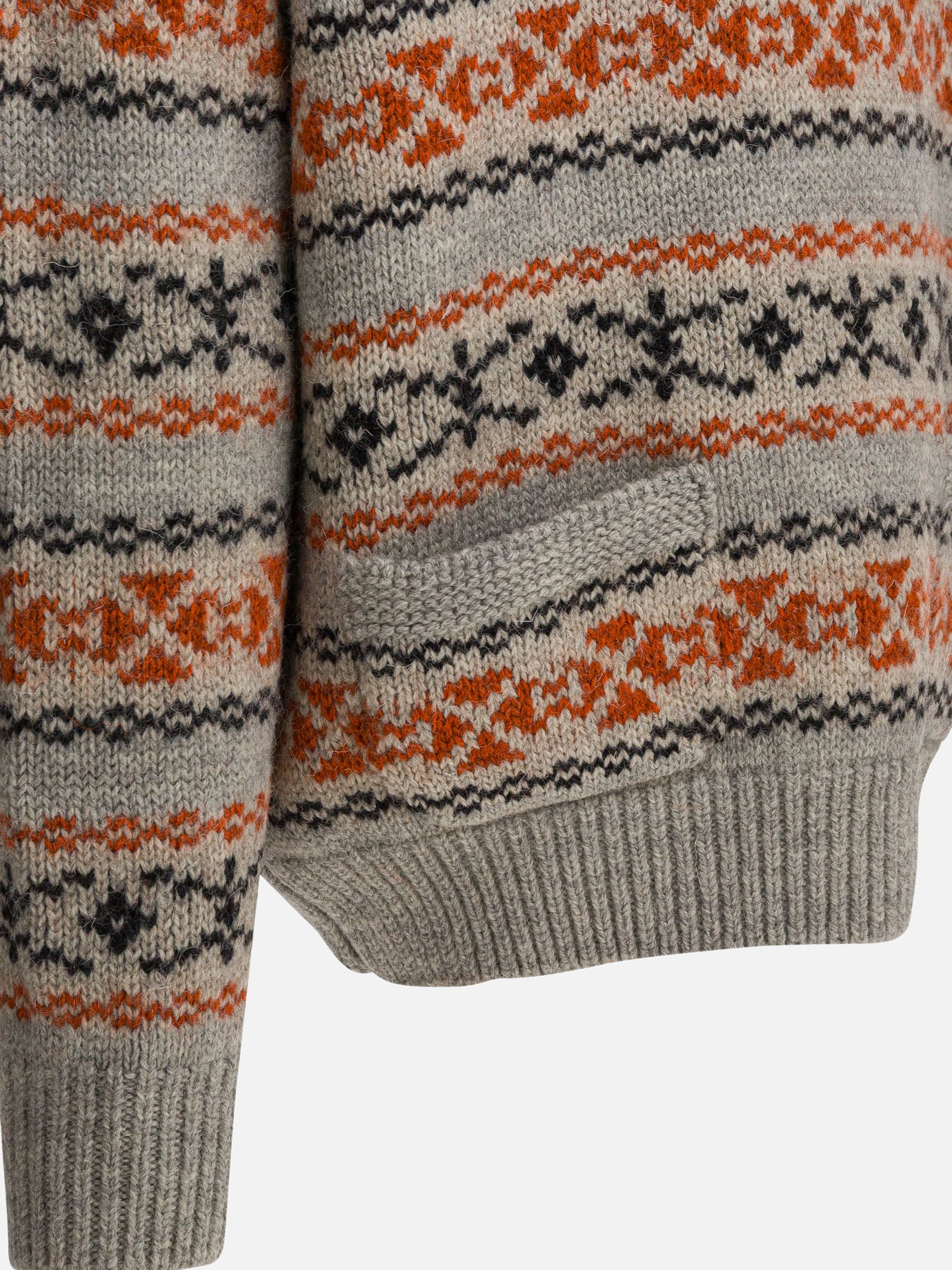 Maglioni girocollo Textured knit  Grigio - KAPITAL Uomo | PDP | VIETTI Online Store | Zoom-Modal_4
