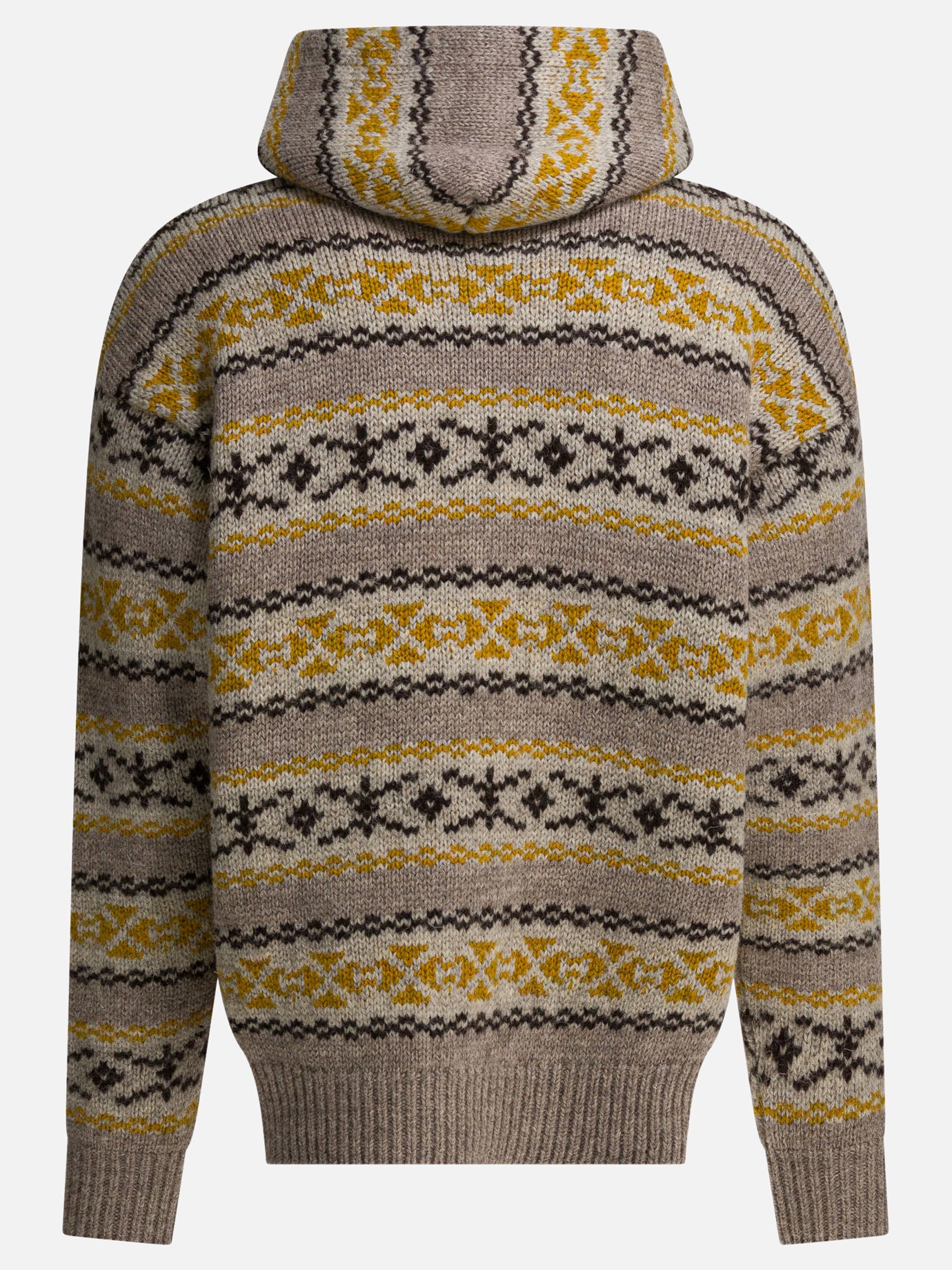Maglioni con cappuccio Textured knit  Giallo - KAPITAL Uomo | PDP | VIETTI Online Store | thumbnail_2