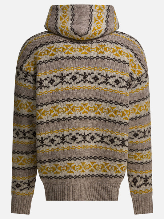 Maglioni con cappuccio Textured knit  Giallo - KAPITAL Uomo | VIETTI Online Store | 2
