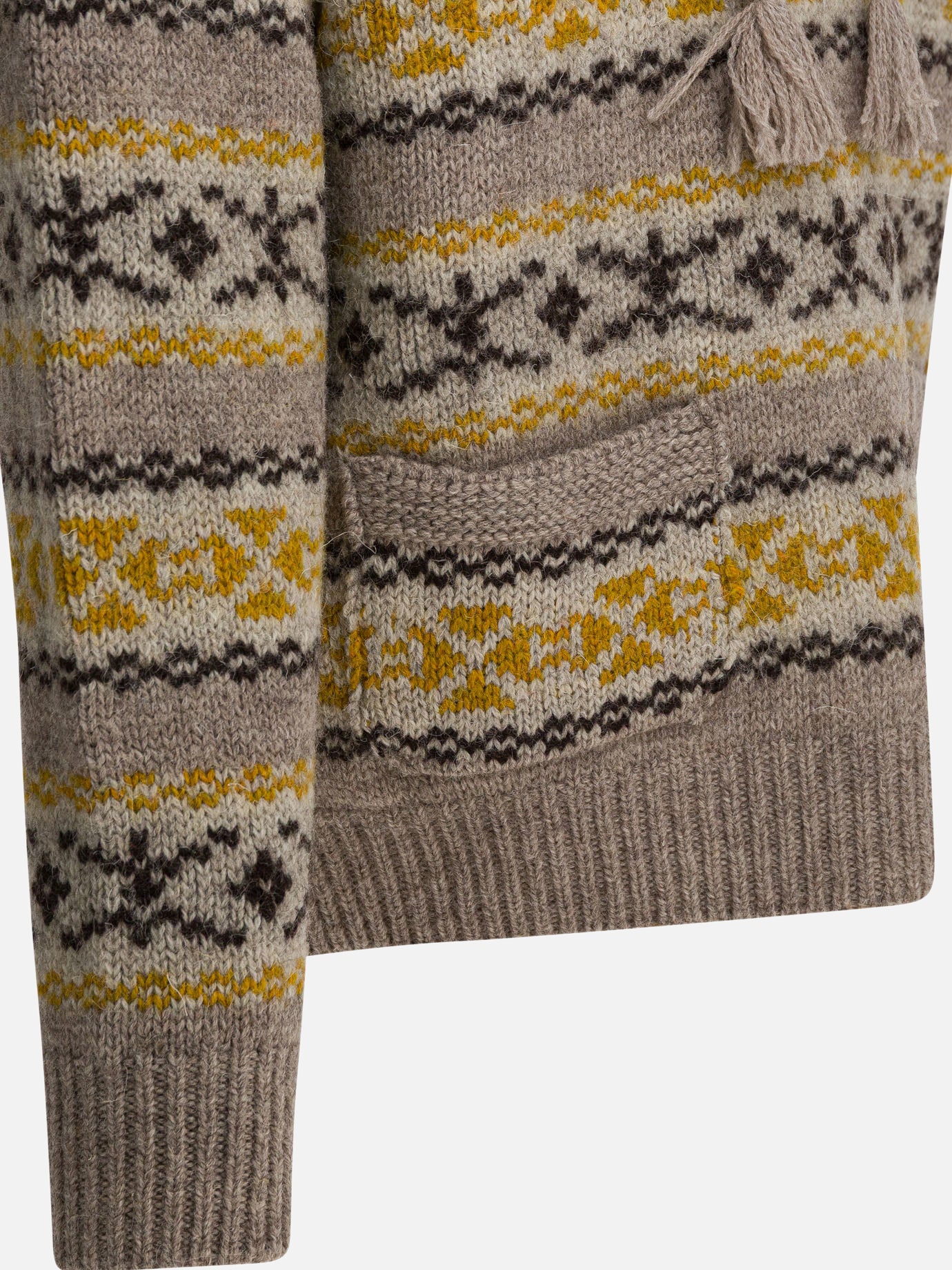 Maglioni con cappuccio Textured knit  Giallo - KAPITAL Uomo | PDP | VIETTI Online Store | thumbnail_4
