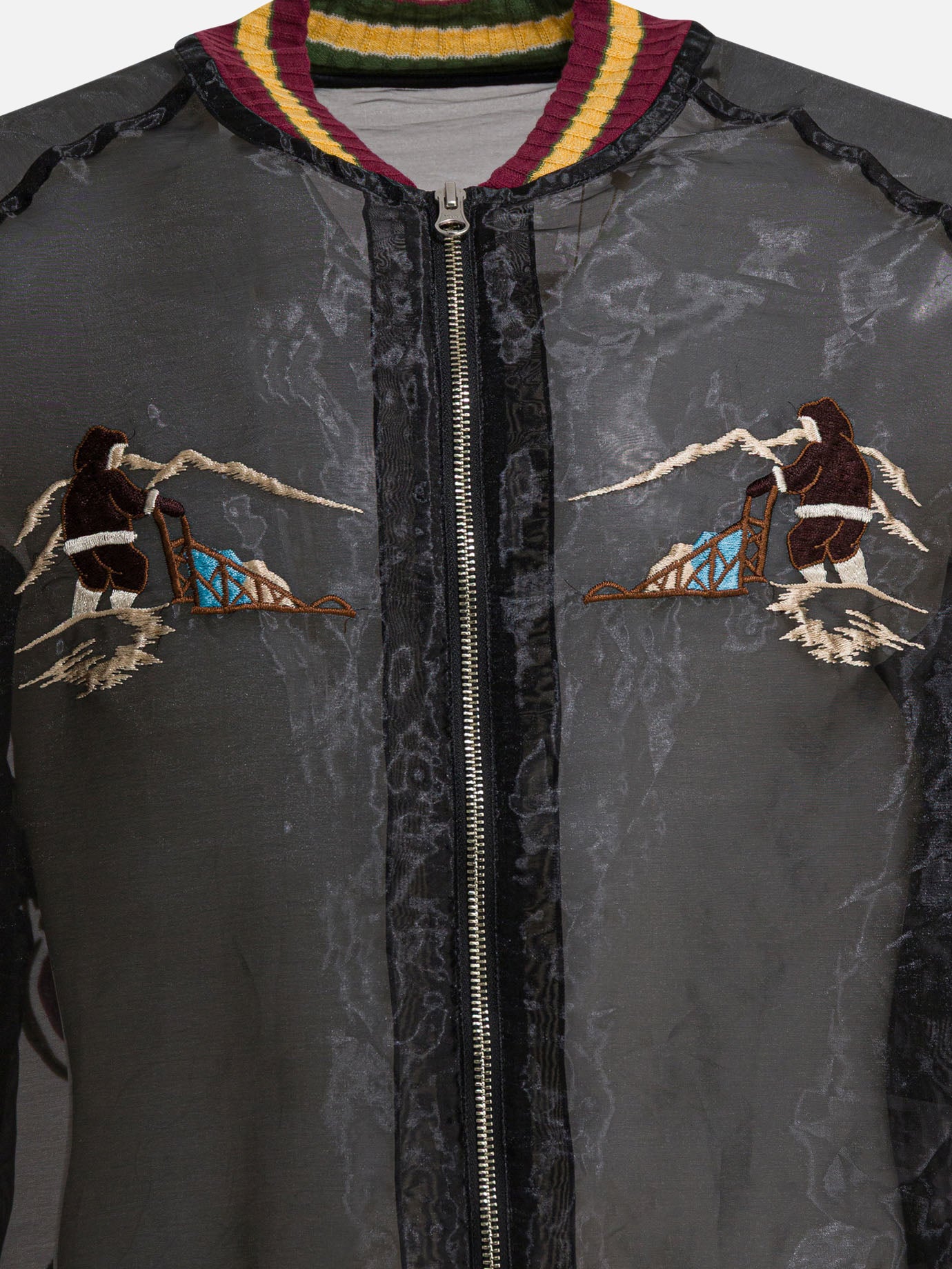 Bomber Embroidered  Nero - KAPITAL Uomo | PDP | VIETTI Online Store | thumbnail_3