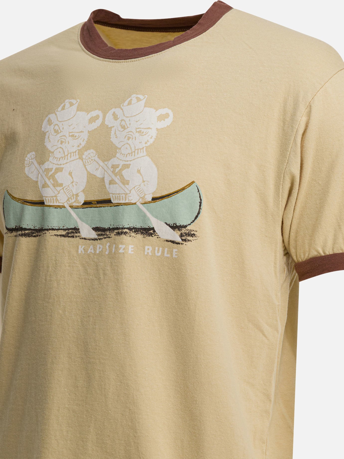 T-shirt girocollo Graphics  Beige - KAPITAL Uomo | PDP | VIETTI Online Store | thumbnail_4