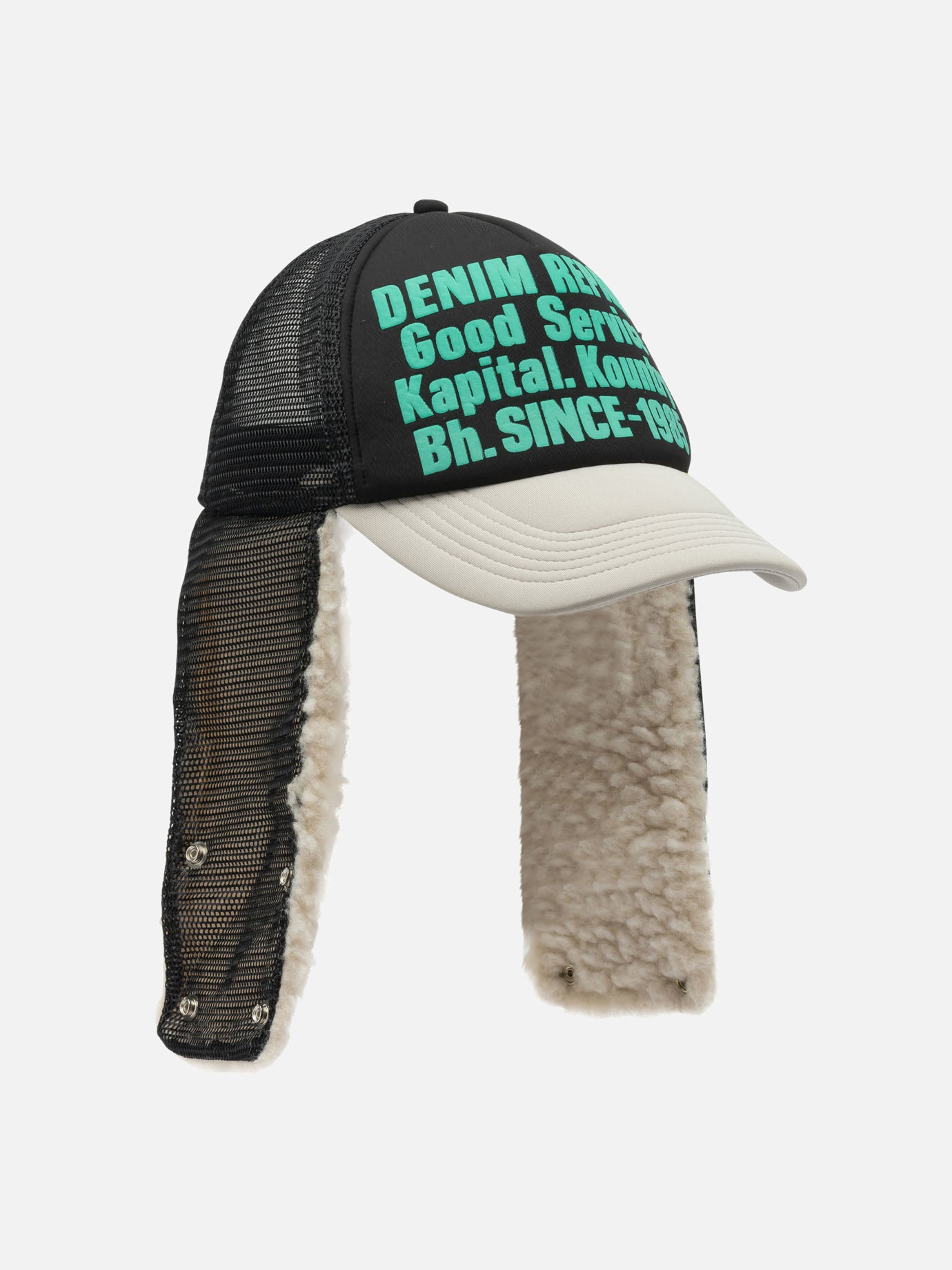 Cappelli trucker 100% polyester  Nero - KAPITAL Uomo | PDP | VIETTI Online Store | Zoom-Modal_2
