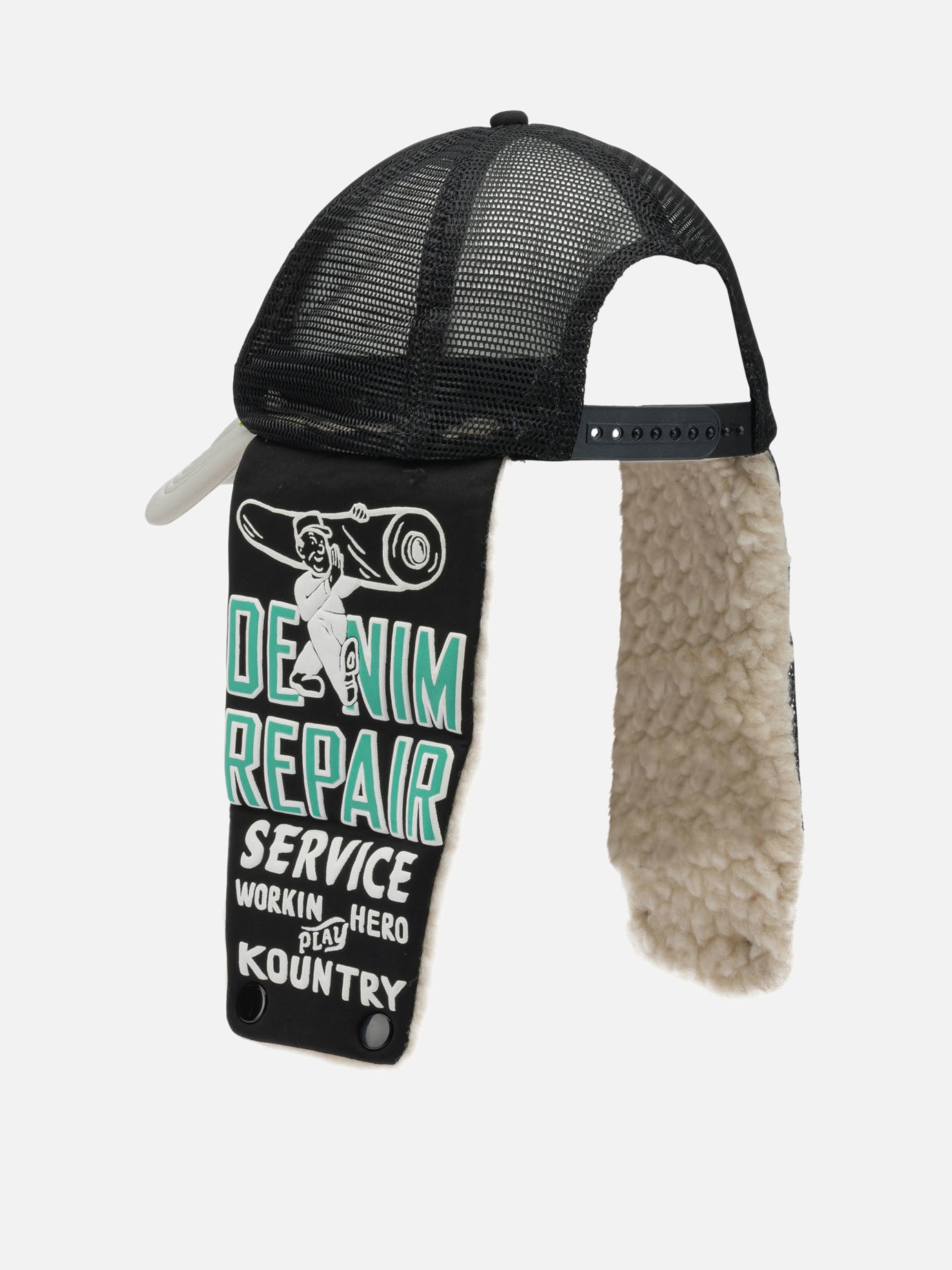 Cappelli trucker 100% polyester  Nero - KAPITAL Uomo | PDP | VIETTI Online Store | thumbnail_3