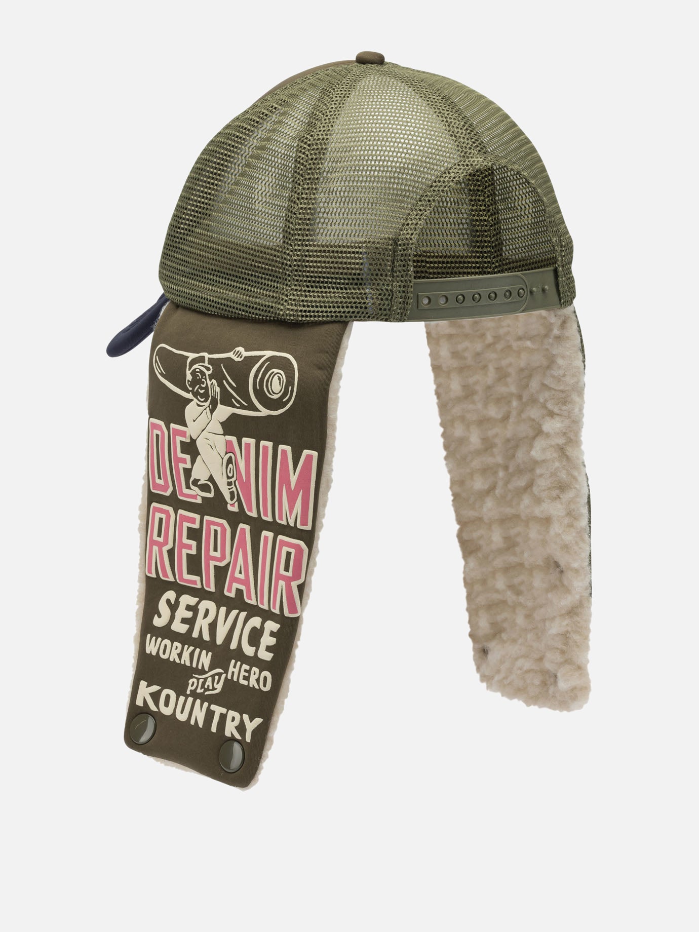 Cappelli trucker 100% polyester  Marrone - KAPITAL Uomo | PDP | VIETTI Online Store | thumbnail_3