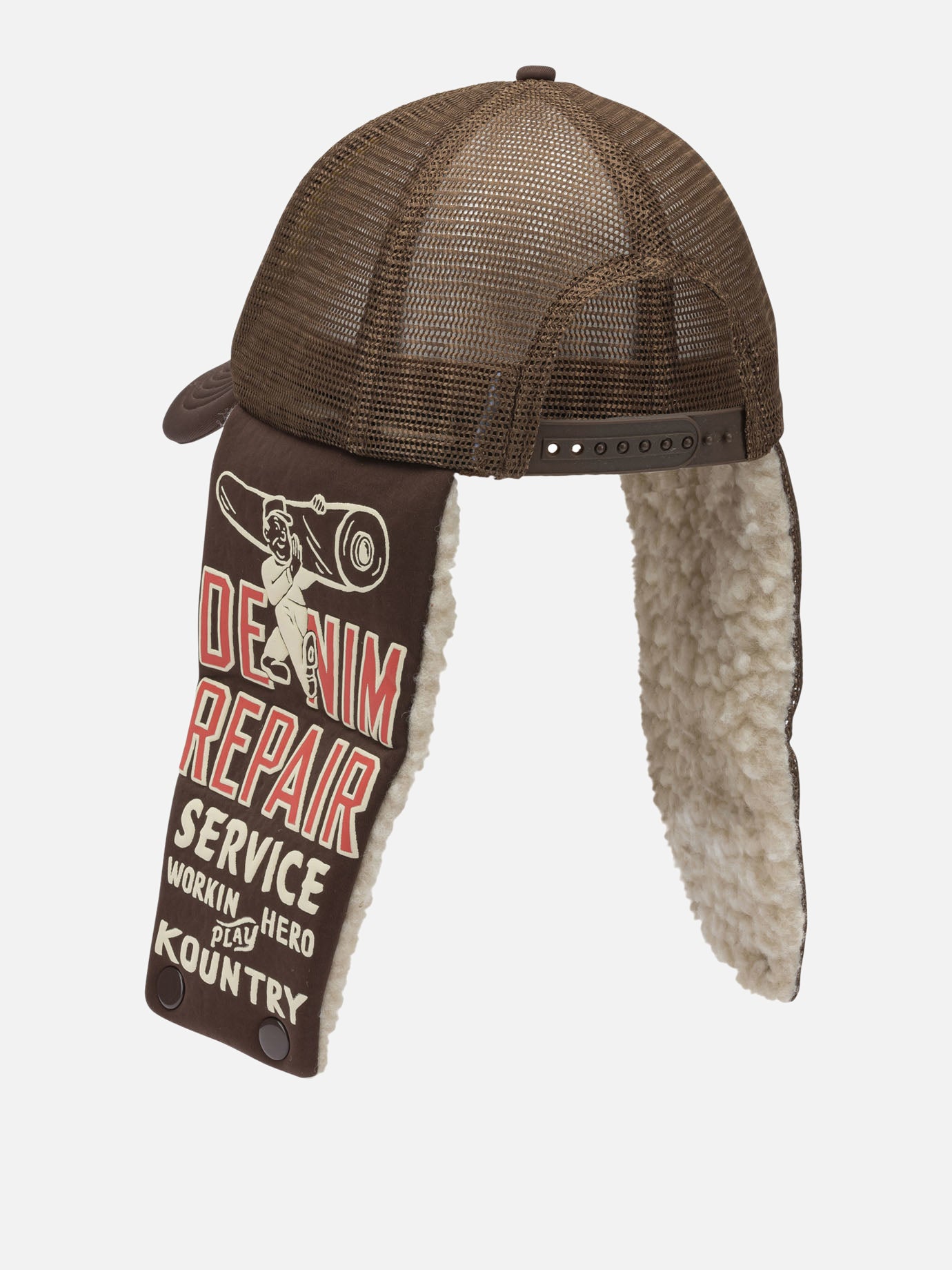 Cappelli trucker 100% polyester  Marrone - KAPITAL Uomo | PDP | VIETTI Online Store | thumbnail_3