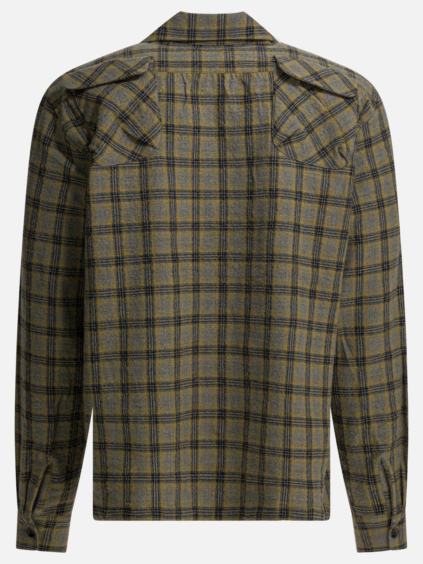 Giacche overshirt Check  Giallo - KAPITAL Uomo | PDP | VIETTI Online Store | Zoom-Modal_2
