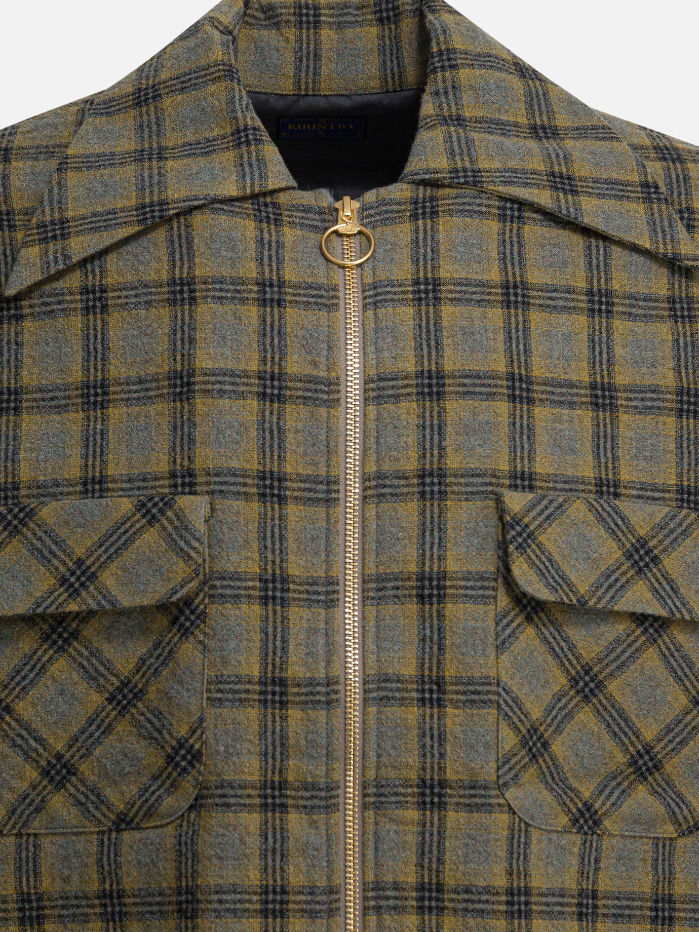 Giacche overshirt Check  Giallo - KAPITAL Uomo | PDP | VIETTI Online Store | thumbnail_3