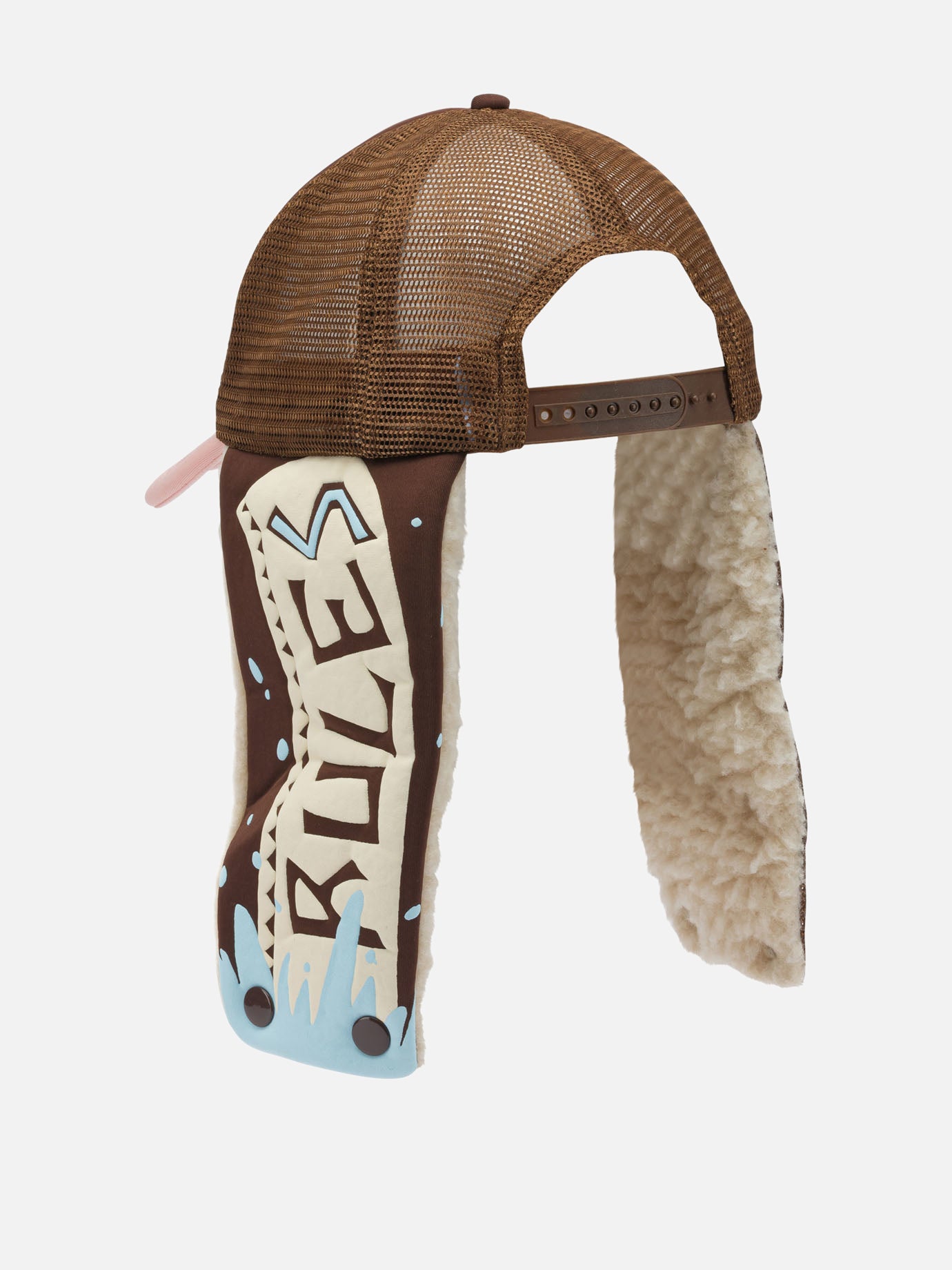 Trucker caps 100% polyester  Brown - KAPITAL Men | PDP | VIETTI Online Store | thumbnail_3