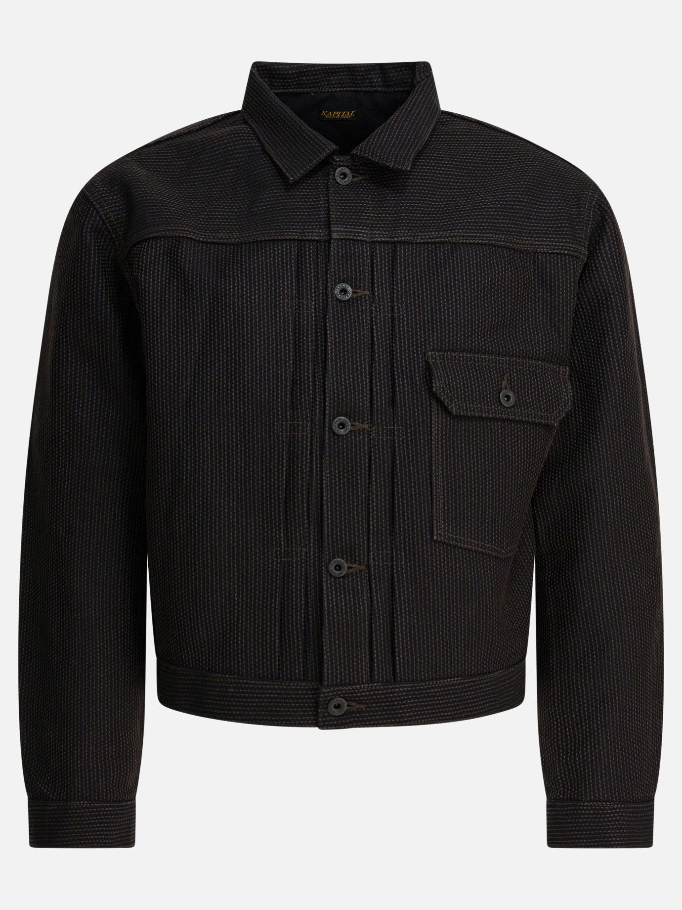 Denim jackets Solid colour  Black - KAPITAL Men | PDP | VIETTI Online Store | Zoom-Modal
