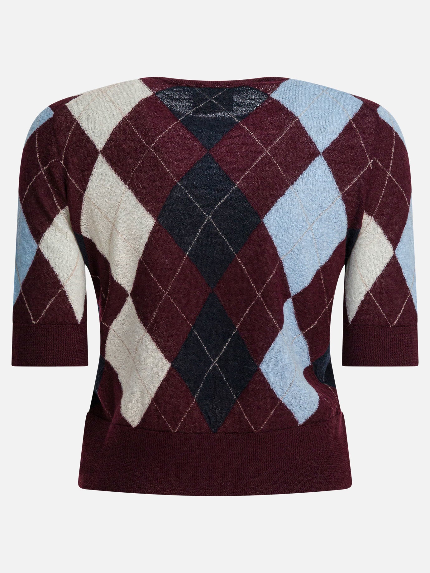 Maglioni girocollo Argyle  Bordeaux - Khaite Donna | PDP | VIETTI Online Store | Zoom-Modal_2
