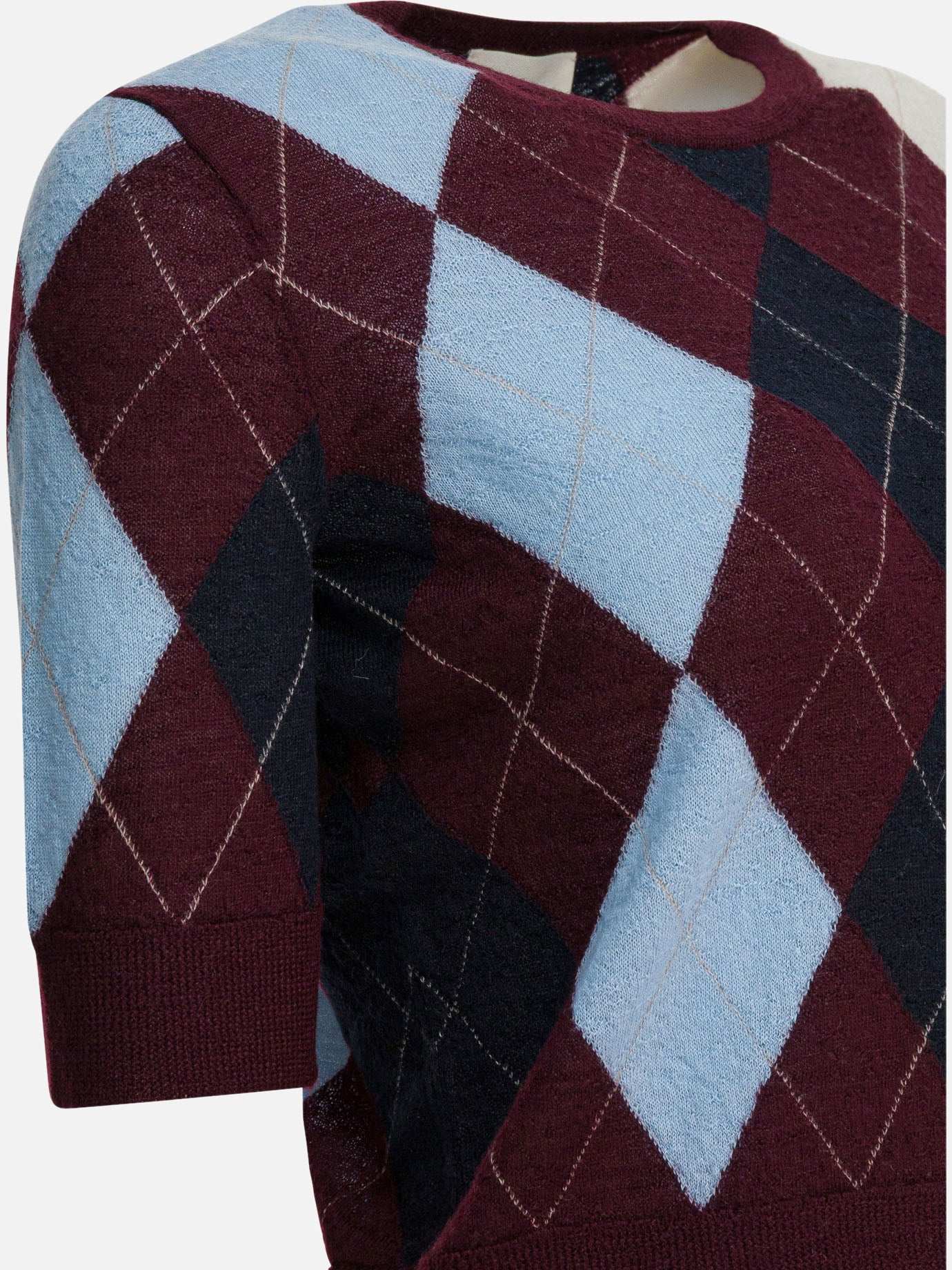 Maglioni girocollo Argyle  Bordeaux - Khaite Donna | PDP | VIETTI Online Store | thumbnail_4