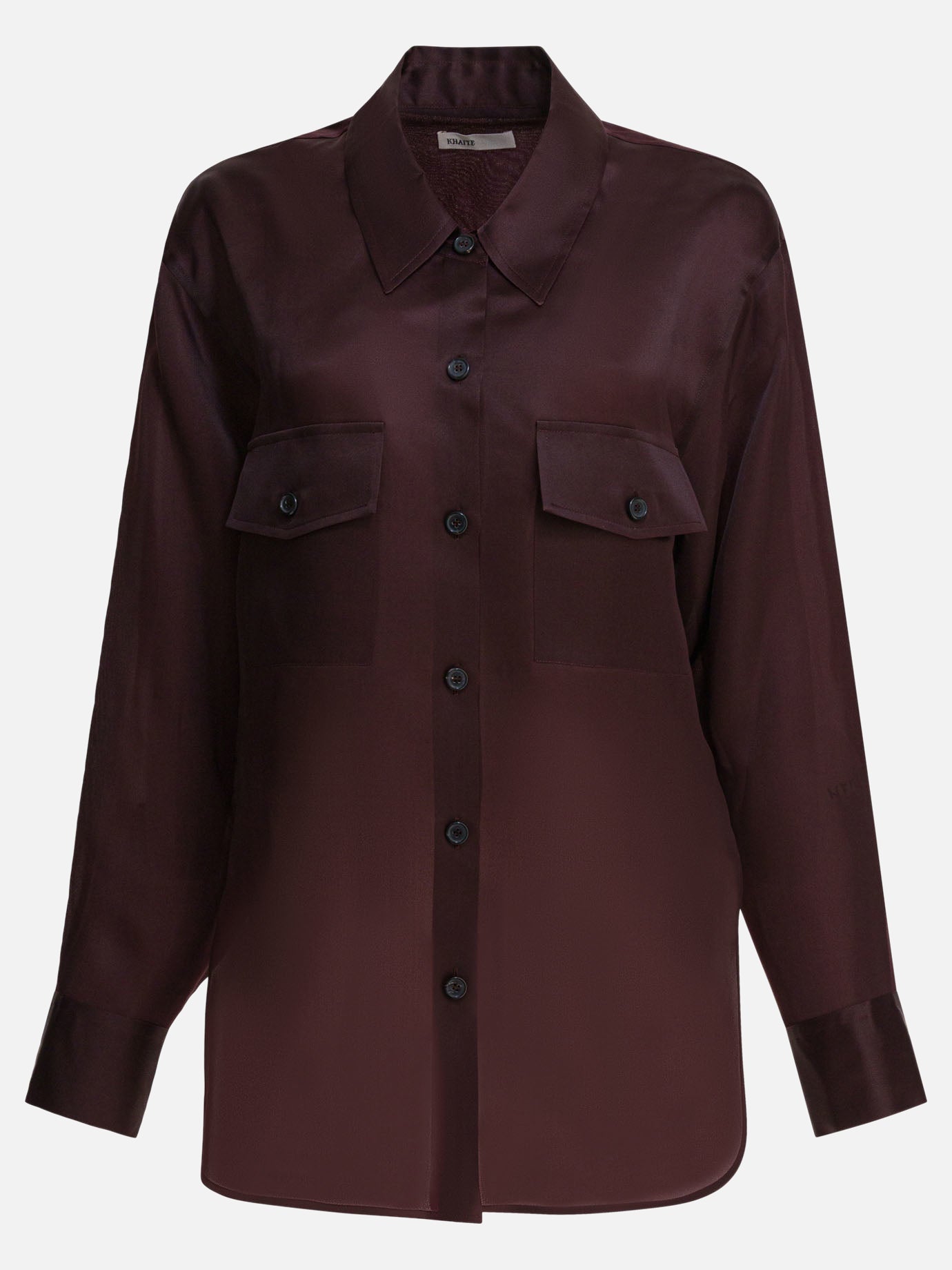 Casual shirts Solid colour  Bordeaux - Khaite Women | PDP | VIETTI Online Store | Zoom-Modal

