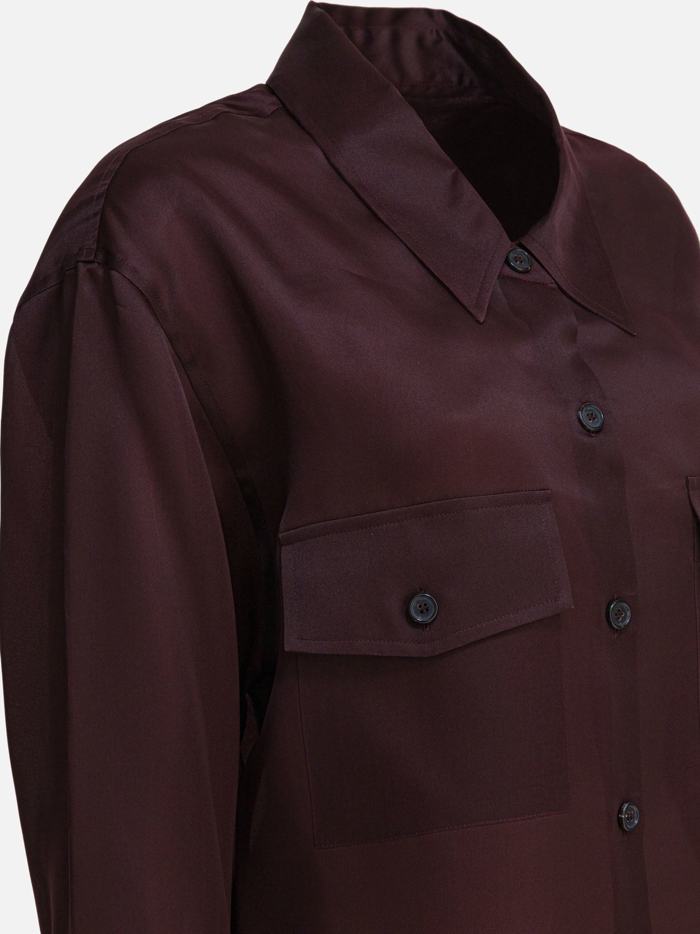 Casual shirts Solid colour  Bordeaux - Khaite Women | PDP | VIETTI Online Store | Zoom-Modal_4
