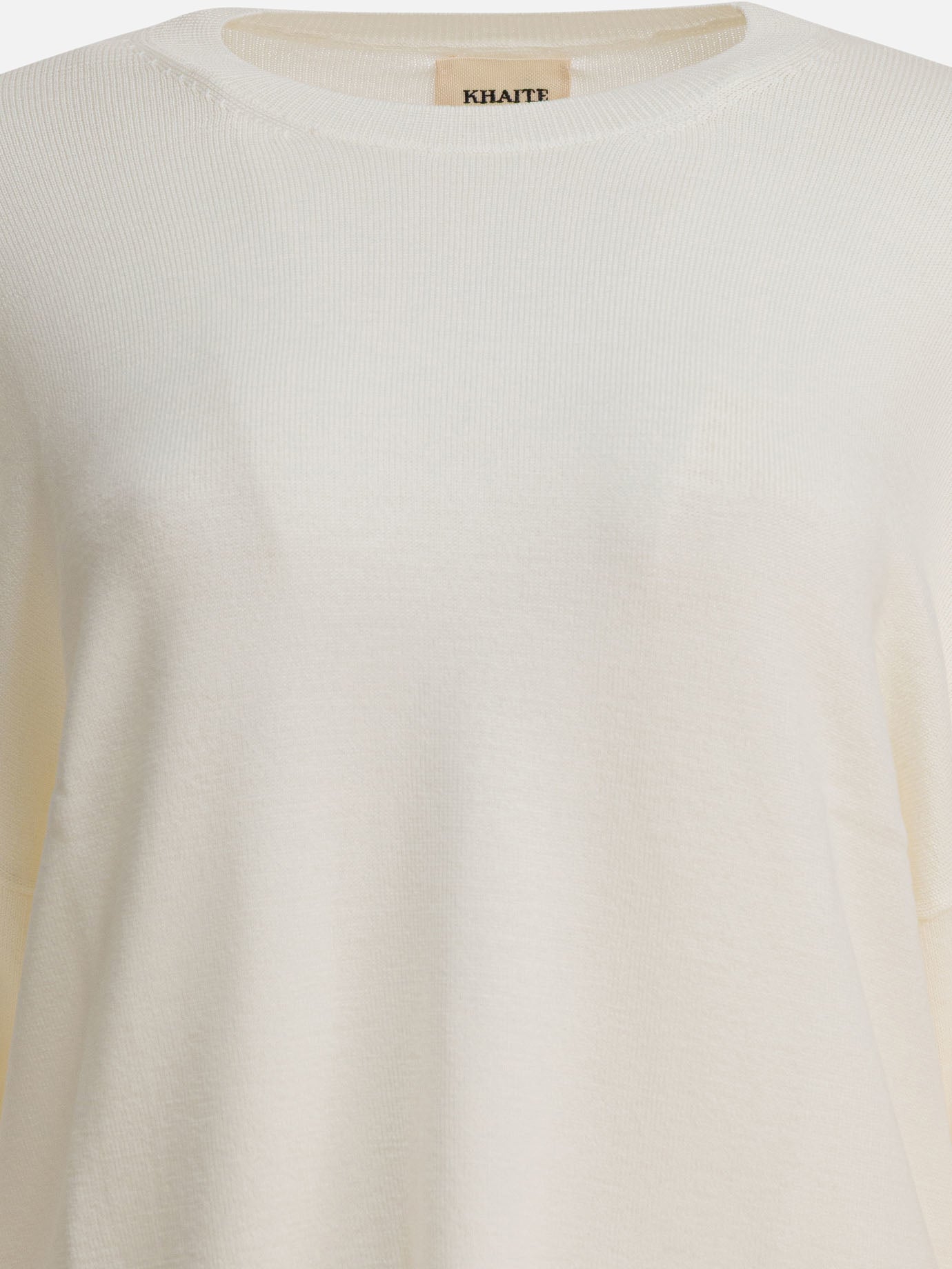 Crewneck sweaters Solid colour  White - Khaite Women | PDP | VIETTI Online Store | Zoom-Modal_3
