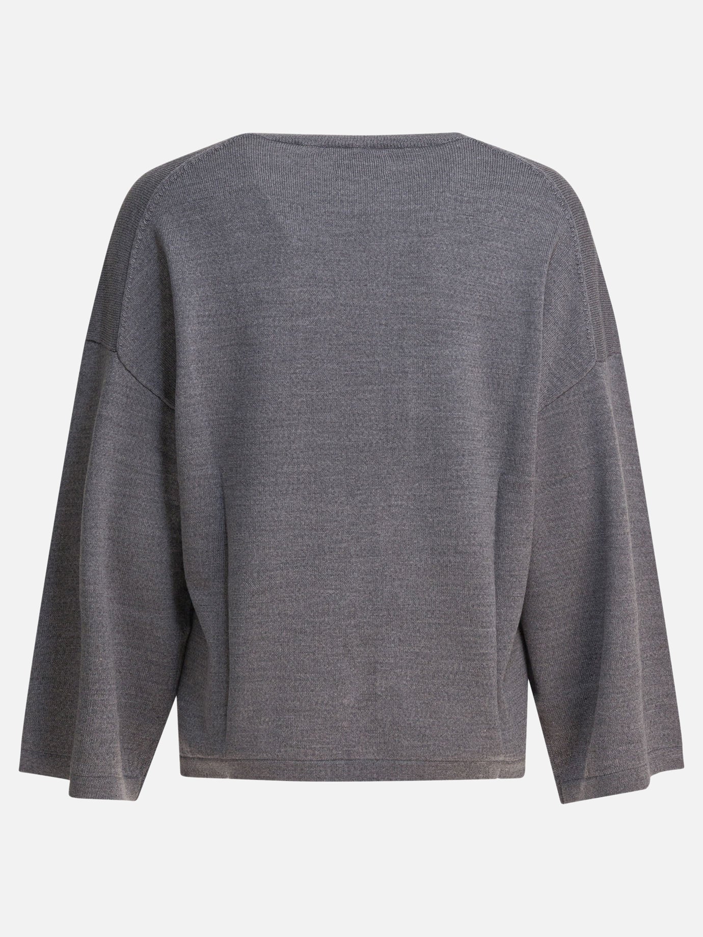 Crewneck sweaters Solid colour  Grey - Khaite Women | PDP | VIETTI Online Store | thumbnail_2