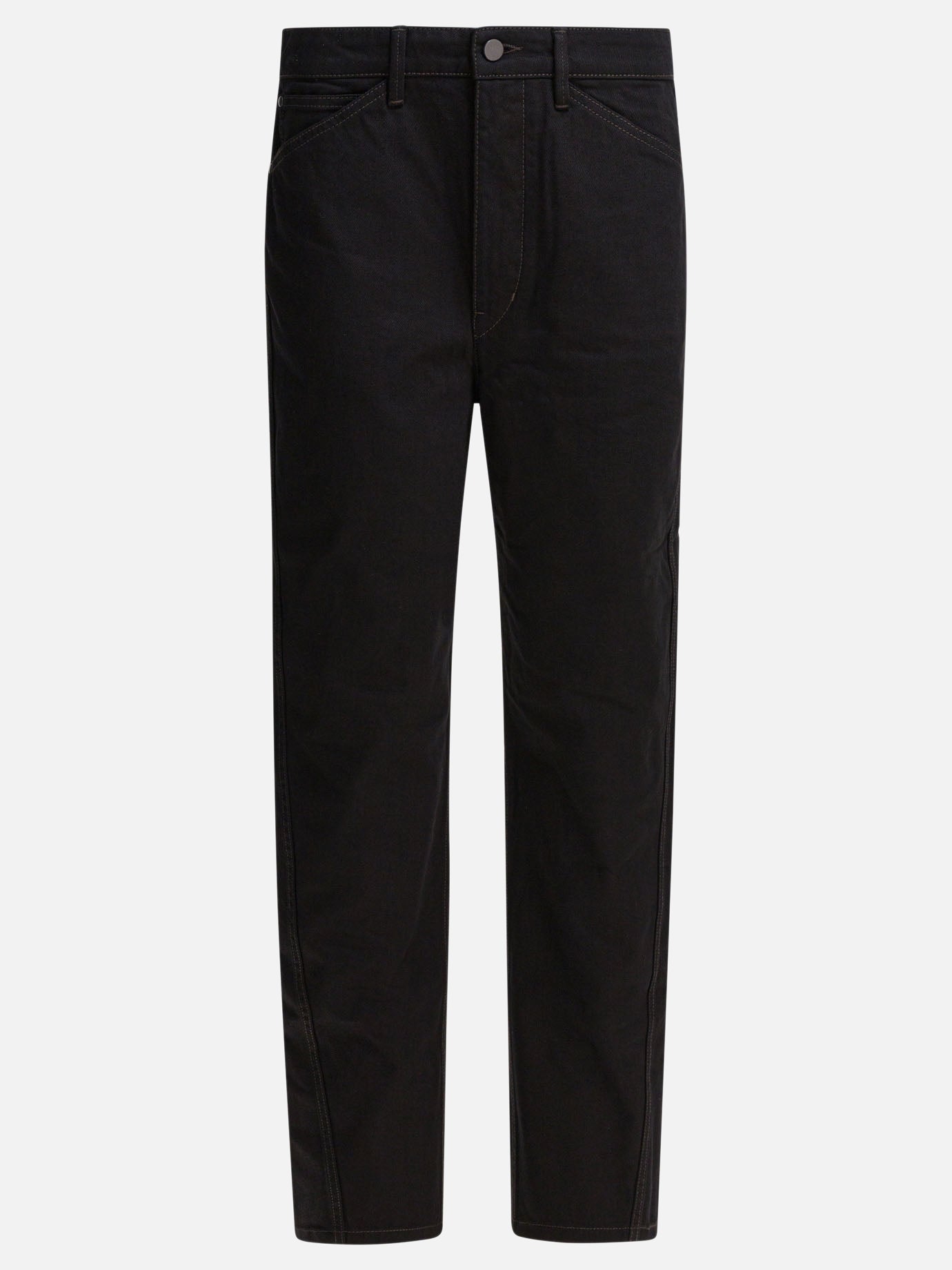 Jeans a gamba dritta Solid colour  Nero - Lemaire Donna | PDP | VIETTI Online Store | thumbnail