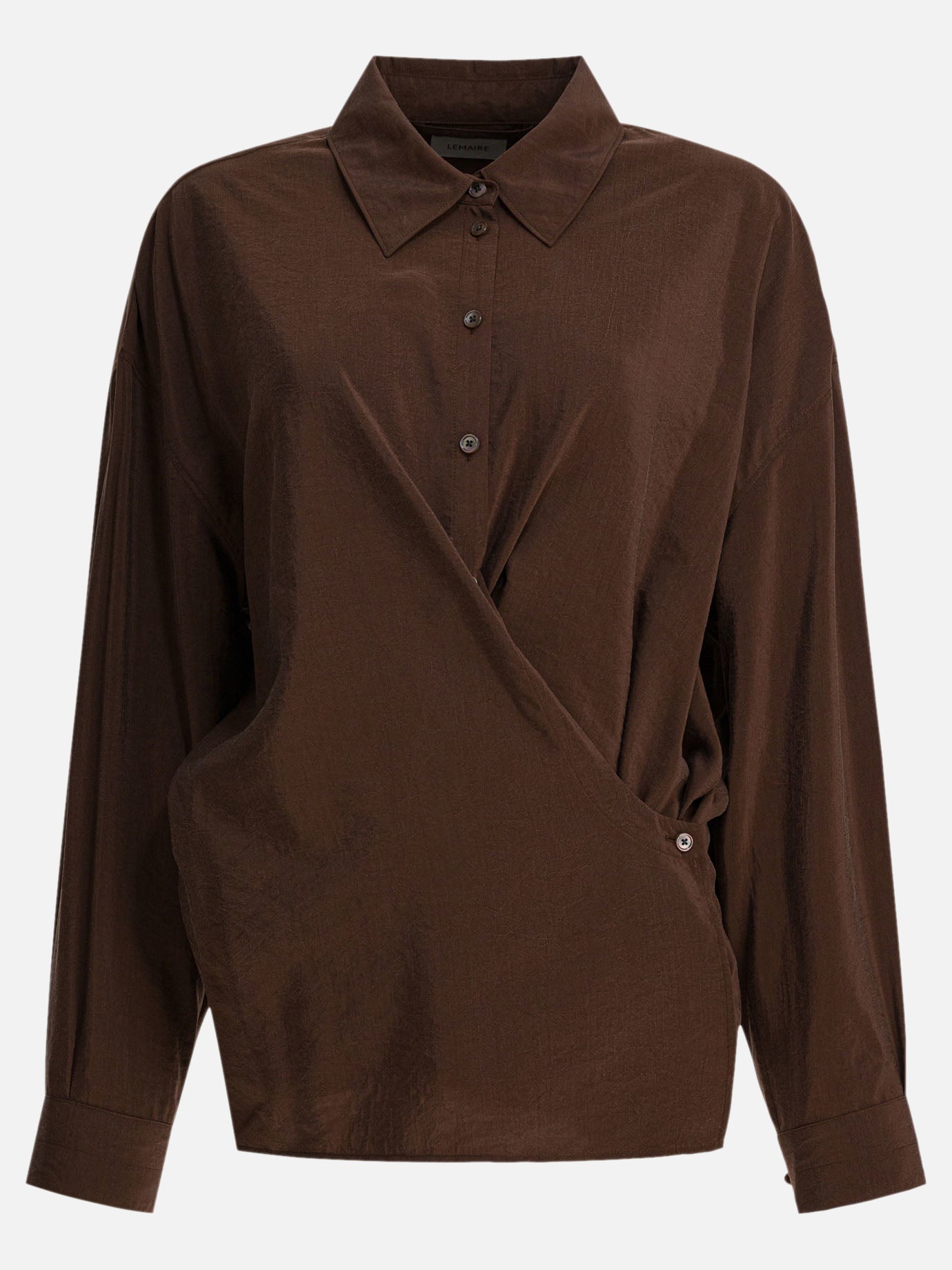 Casual shirts Solid colour  Brown - Lemaire Women | PDP | VIETTI Online Store | thumbnail