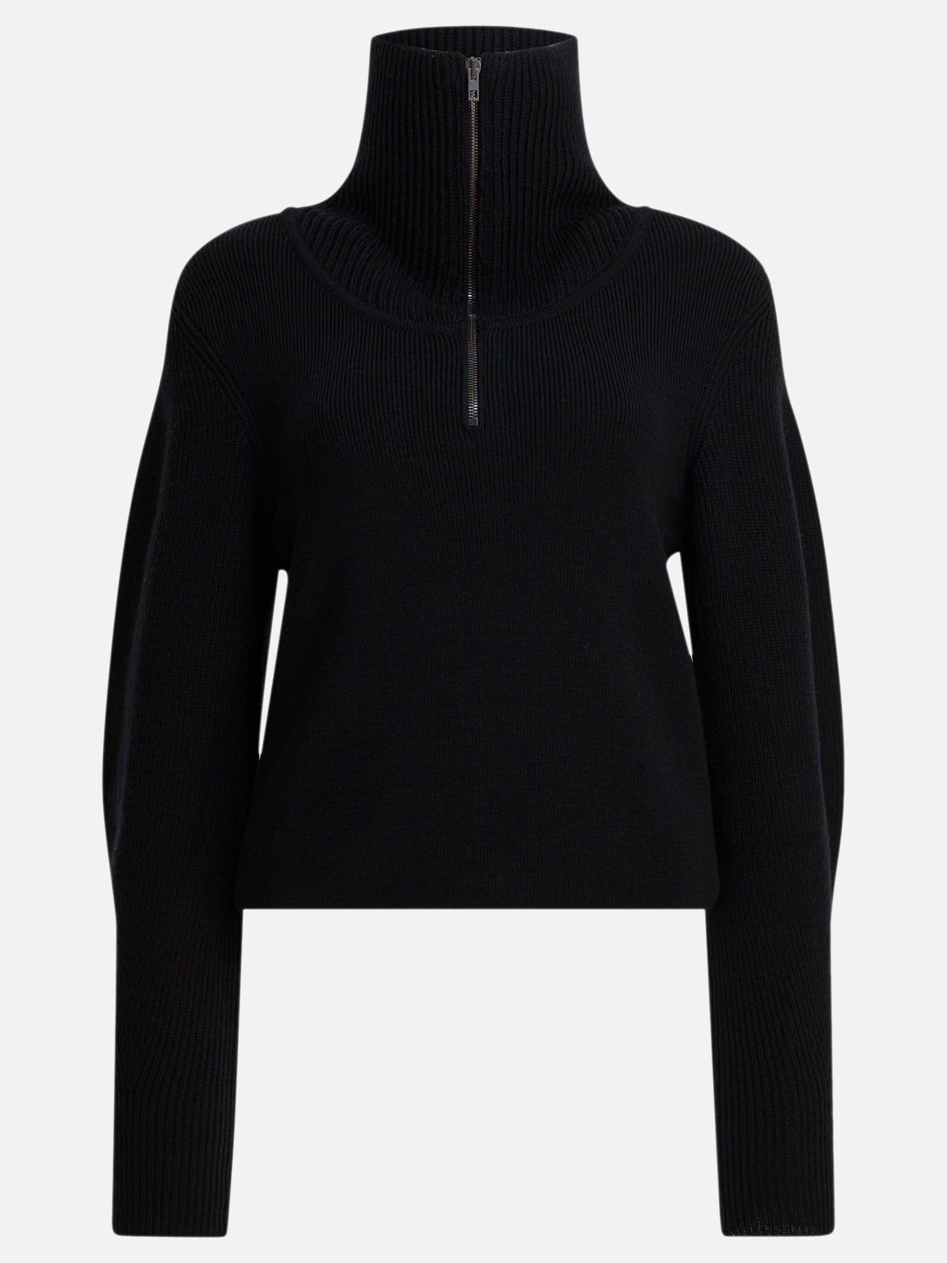 Half zip sweaters Solid colour  Black - Lemaire Women | PDP | VIETTI Online Store | Zoom-Modal
