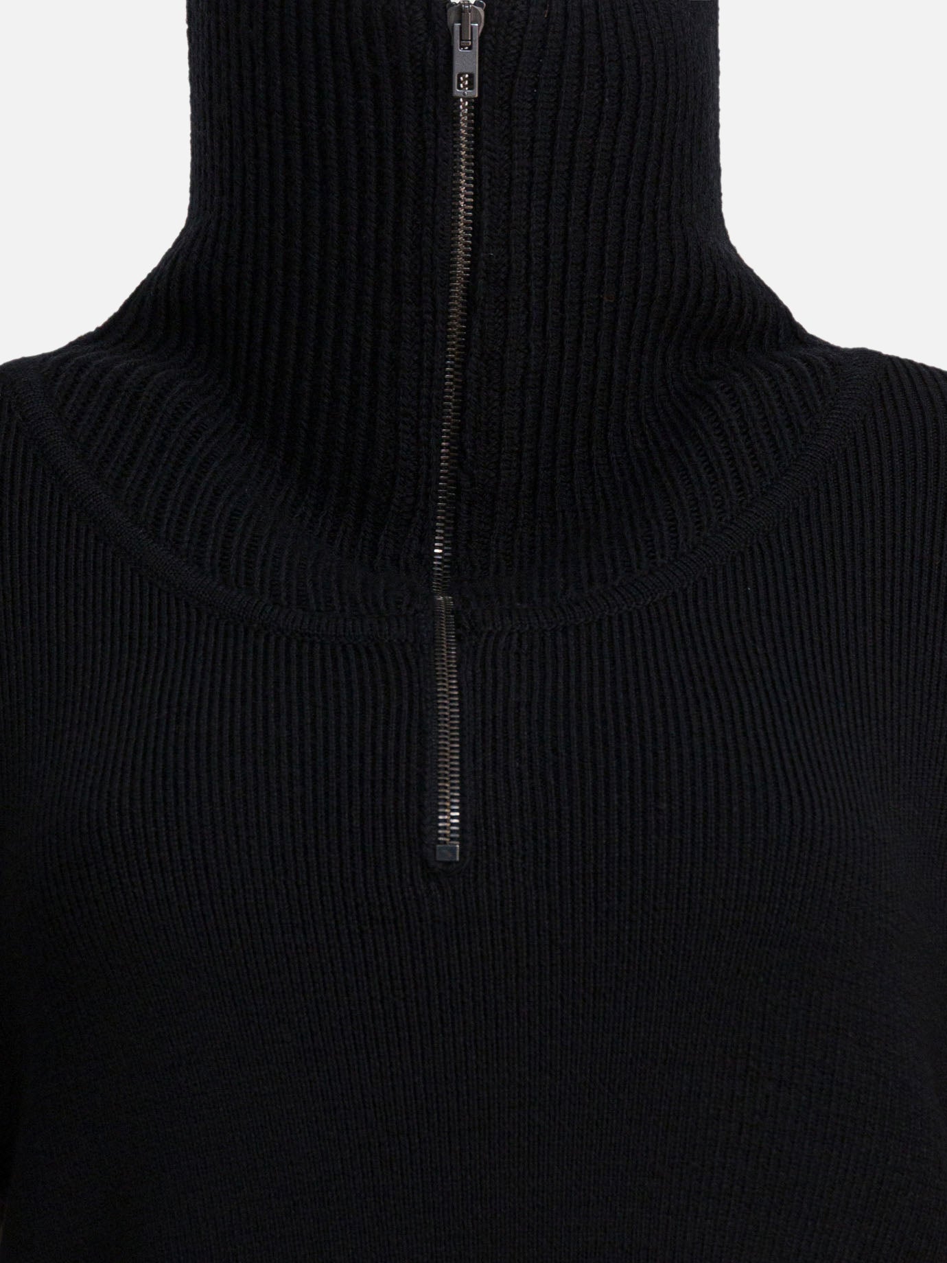 Half zip sweaters Solid colour  Black - Lemaire Women | PDP | VIETTI Online Store | thumbnail_3