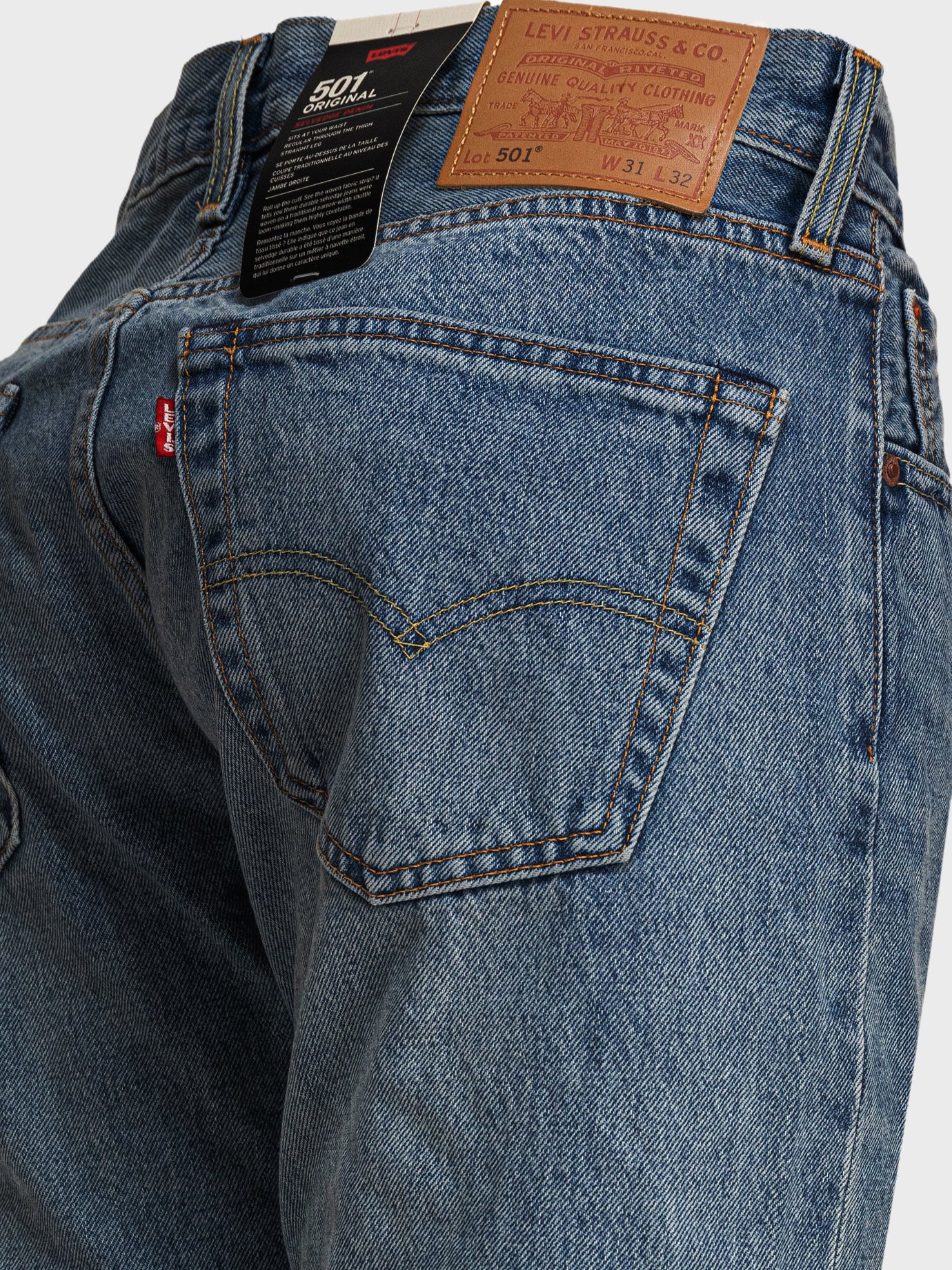 Straight-leg jeans Solid colour  Blue - Levi&#39;s Men | PDP | VIETTI Online Store | thumbnail_4