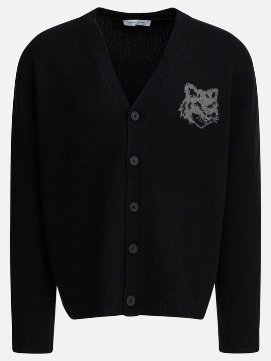 Cardigan Logo  Nero - Maison Kitsuné Uomo | PLP | VIETTI Online Store 
