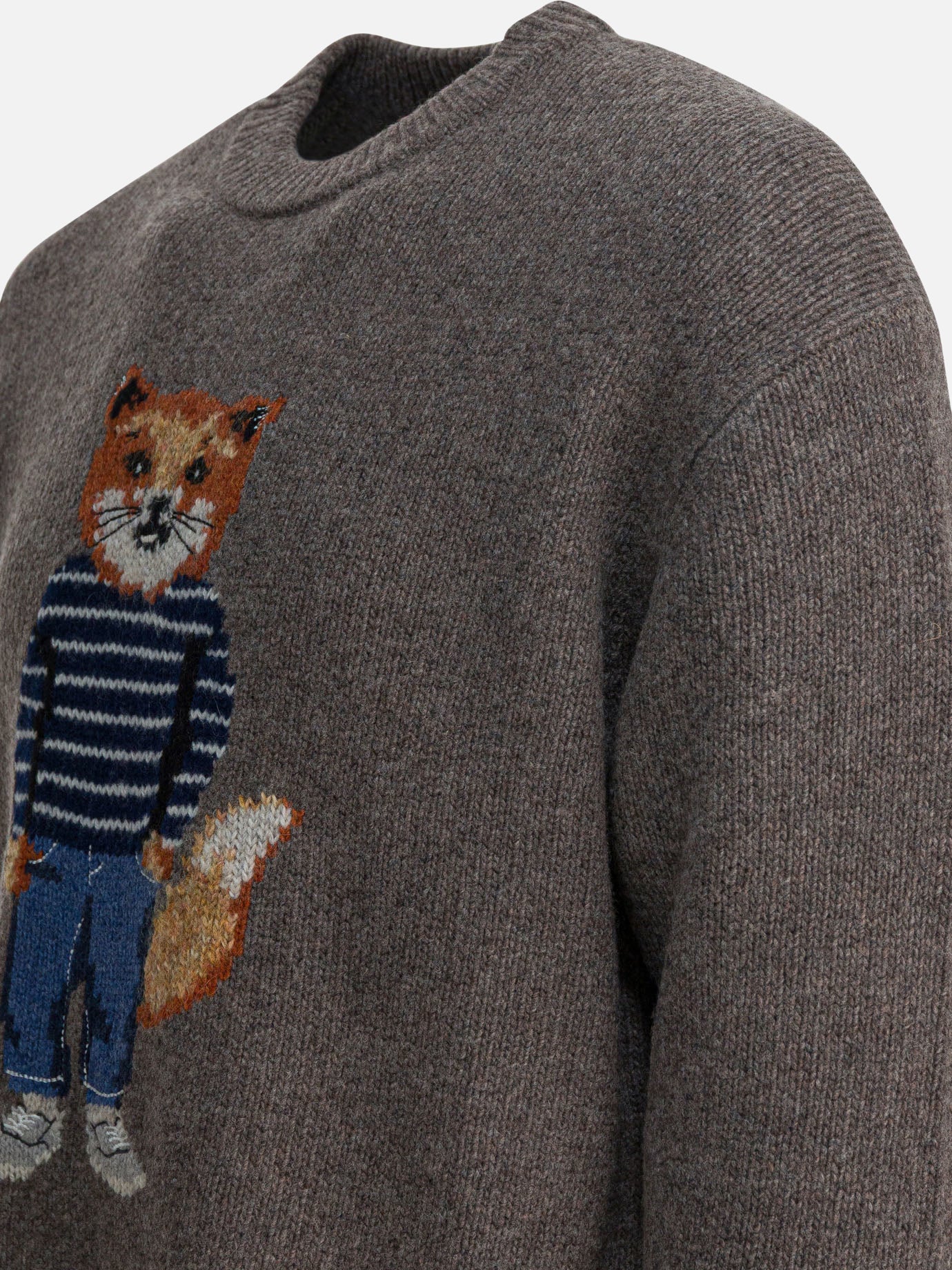 Maglioni girocollo Graphics  Grigio - Maison Kitsuné Uomo | PDP | VIETTI Online Store | thumbnail_4