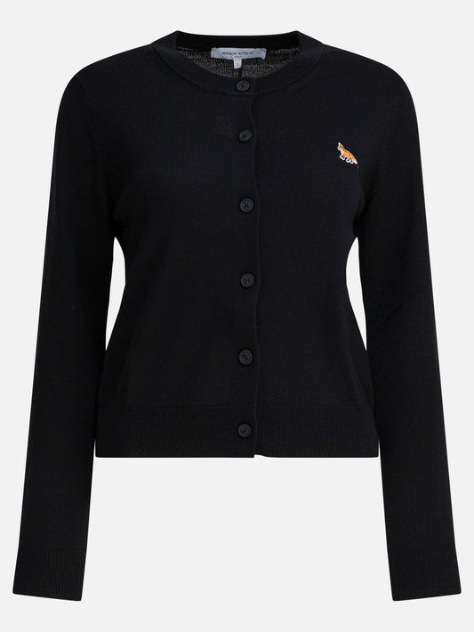 Cardigan Logo  Nero - Maison Kitsuné Donna | PLP | VIETTI Online Store 
