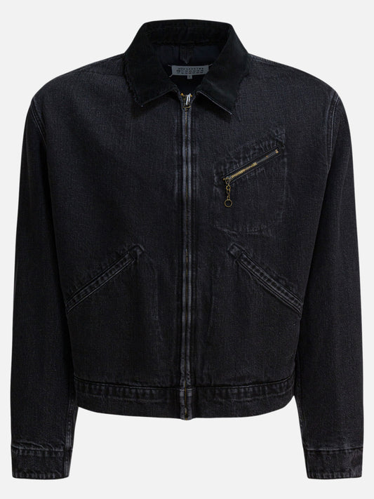 Denim jackets Solid colour  Black - Maison Margiela Men | PLP | VIETTI Online Store 
