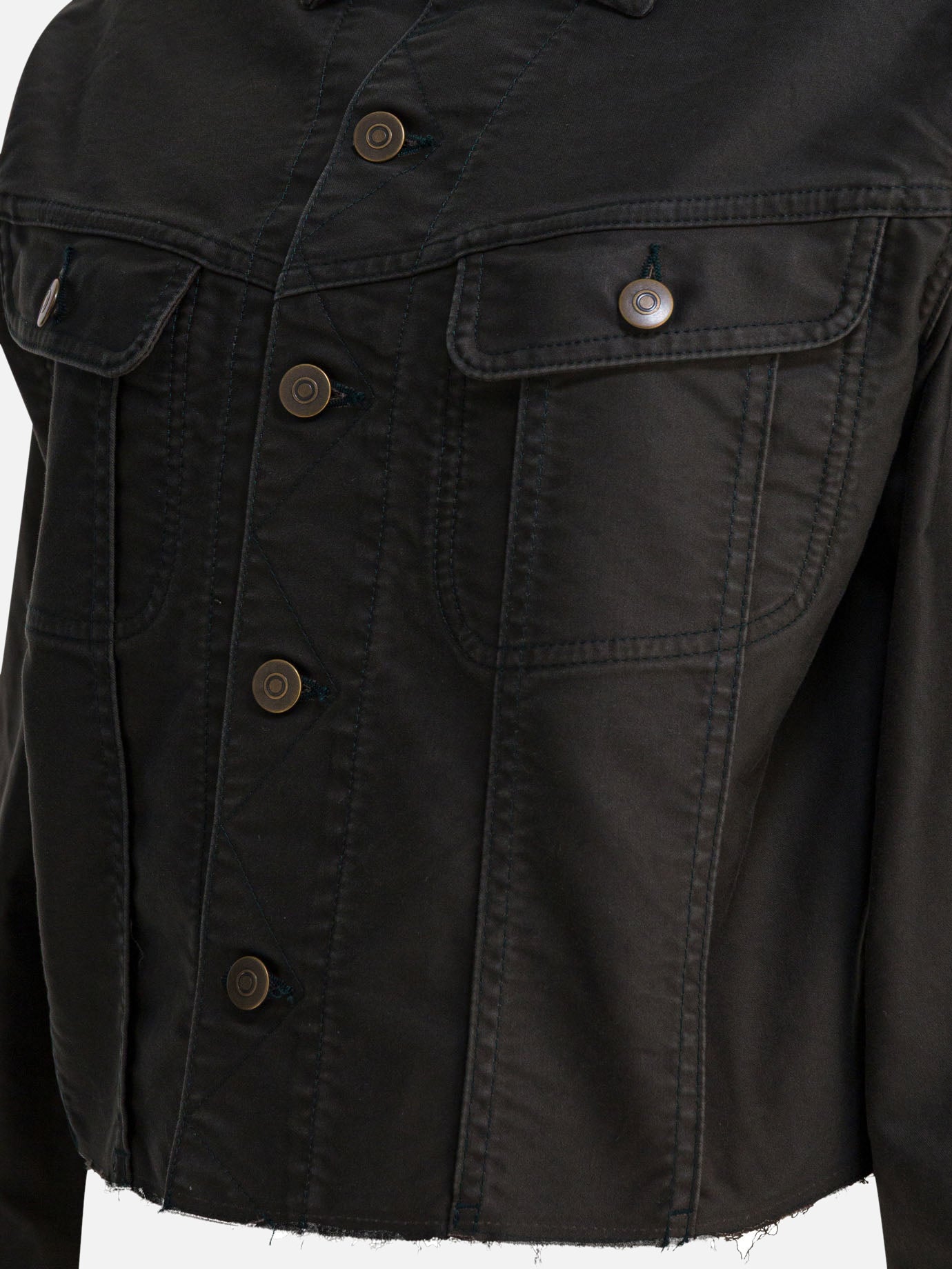 Denim jackets Solid colour  Black - Maison Margiela Women | PDP | VIETTI Online Store | Zoom-Modal_4
