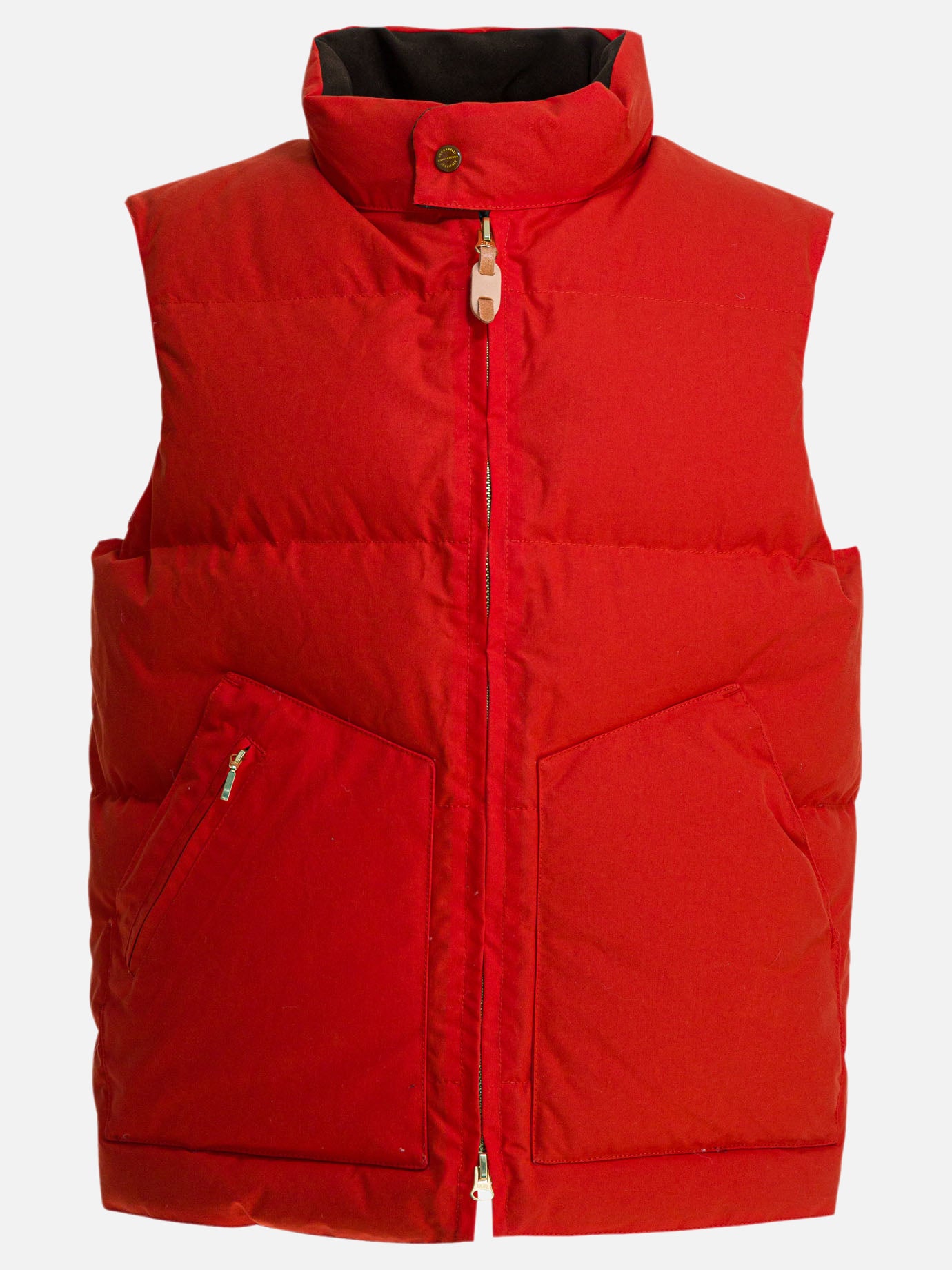 Vest jackets Solid colour  Orange - Manifattura Ceccarelli Men | PDP | VIETTI Online Store | thumbnail