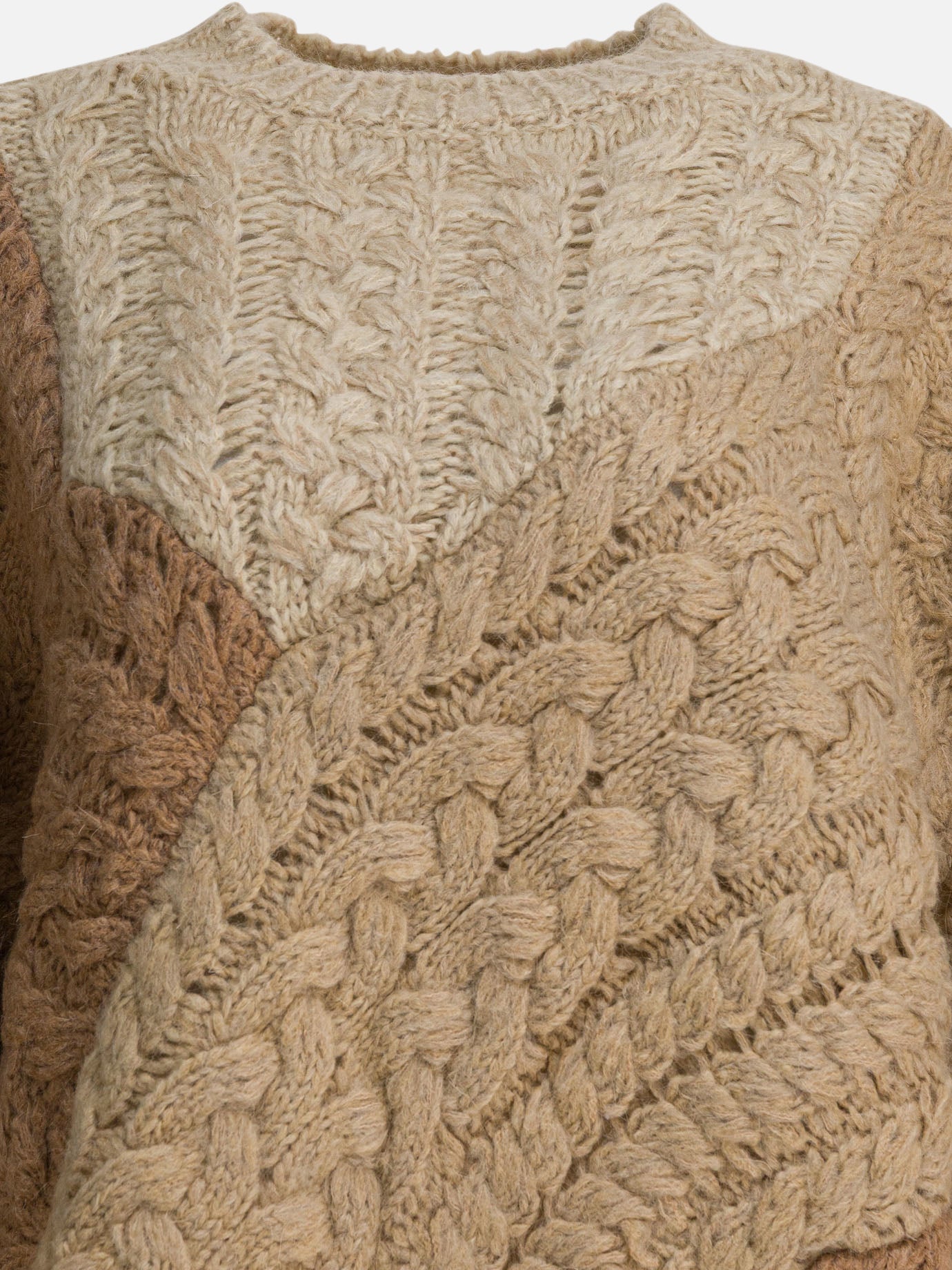 Crewneck sweaters Textured knit  Beige - Marant Étoile Women | PDP | VIETTI Online Store | thumbnail_3