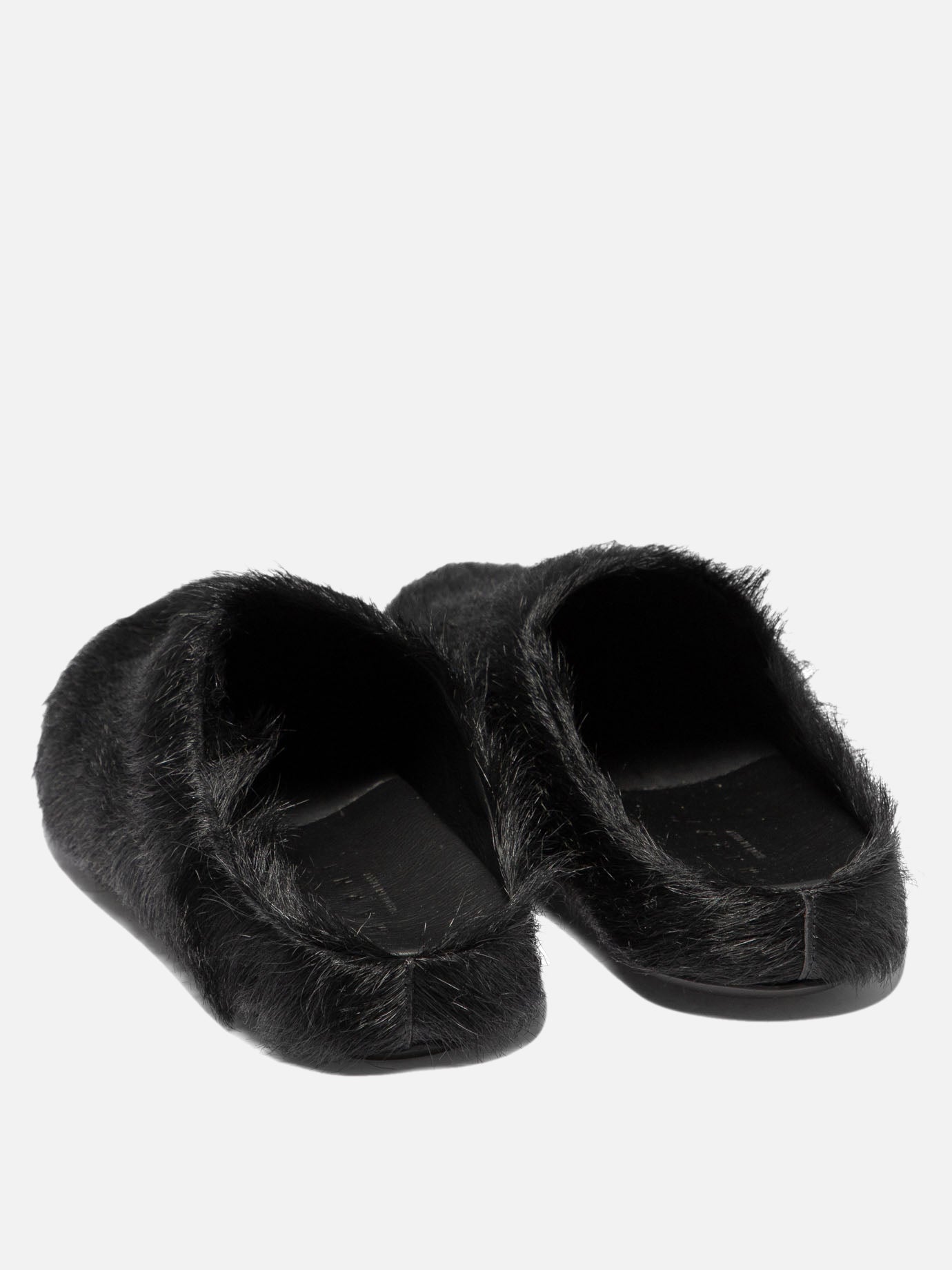 Slippers 100% calf hair - 100% rubber  Black - Marni Women | PDP | VIETTI Online Store | Zoom-Modal_4
