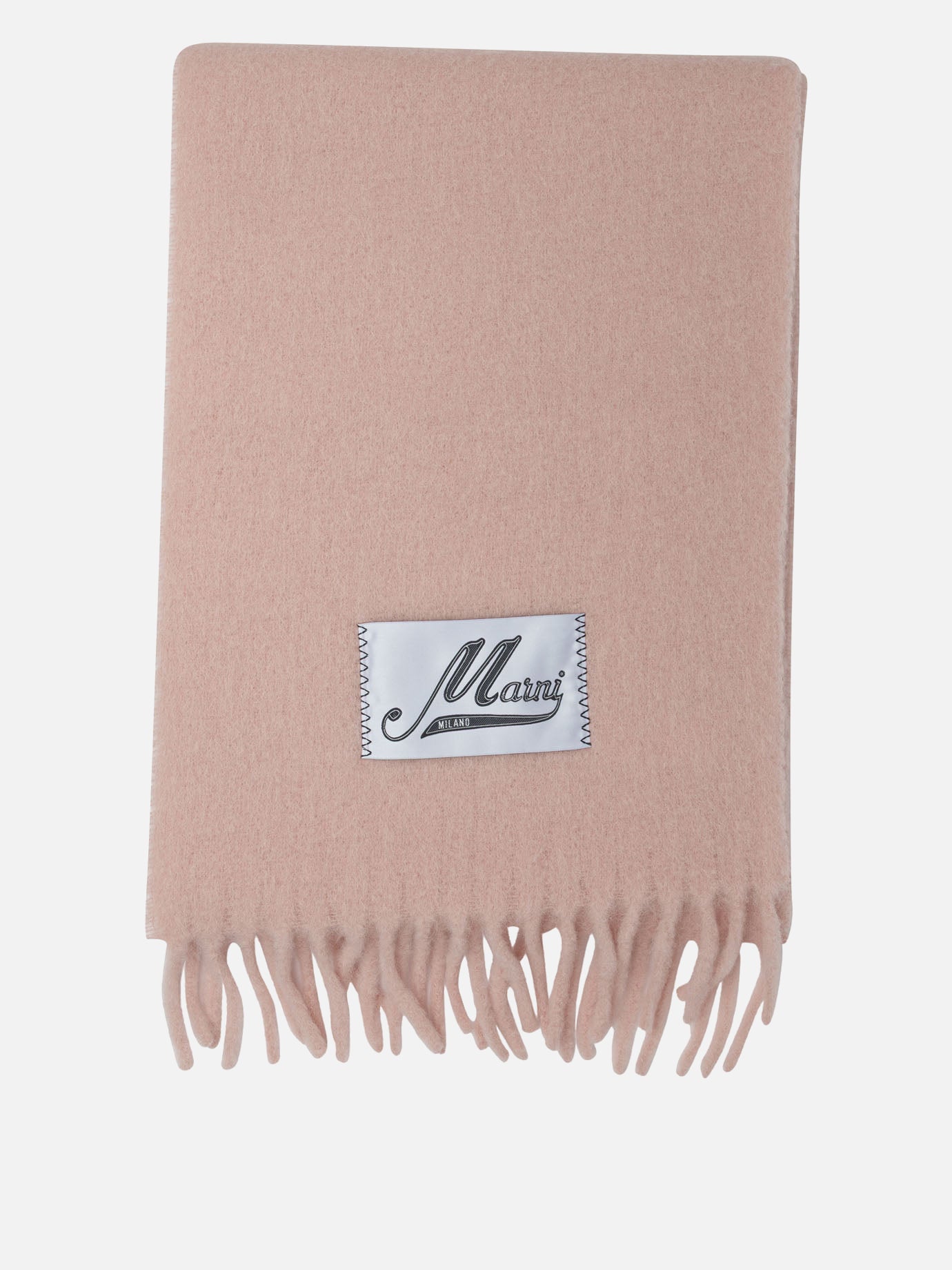 Fringed scarves 80% alpaca 20% polyamide  Pink - Marni Women | PDP | VIETTI Online Store | thumbnail