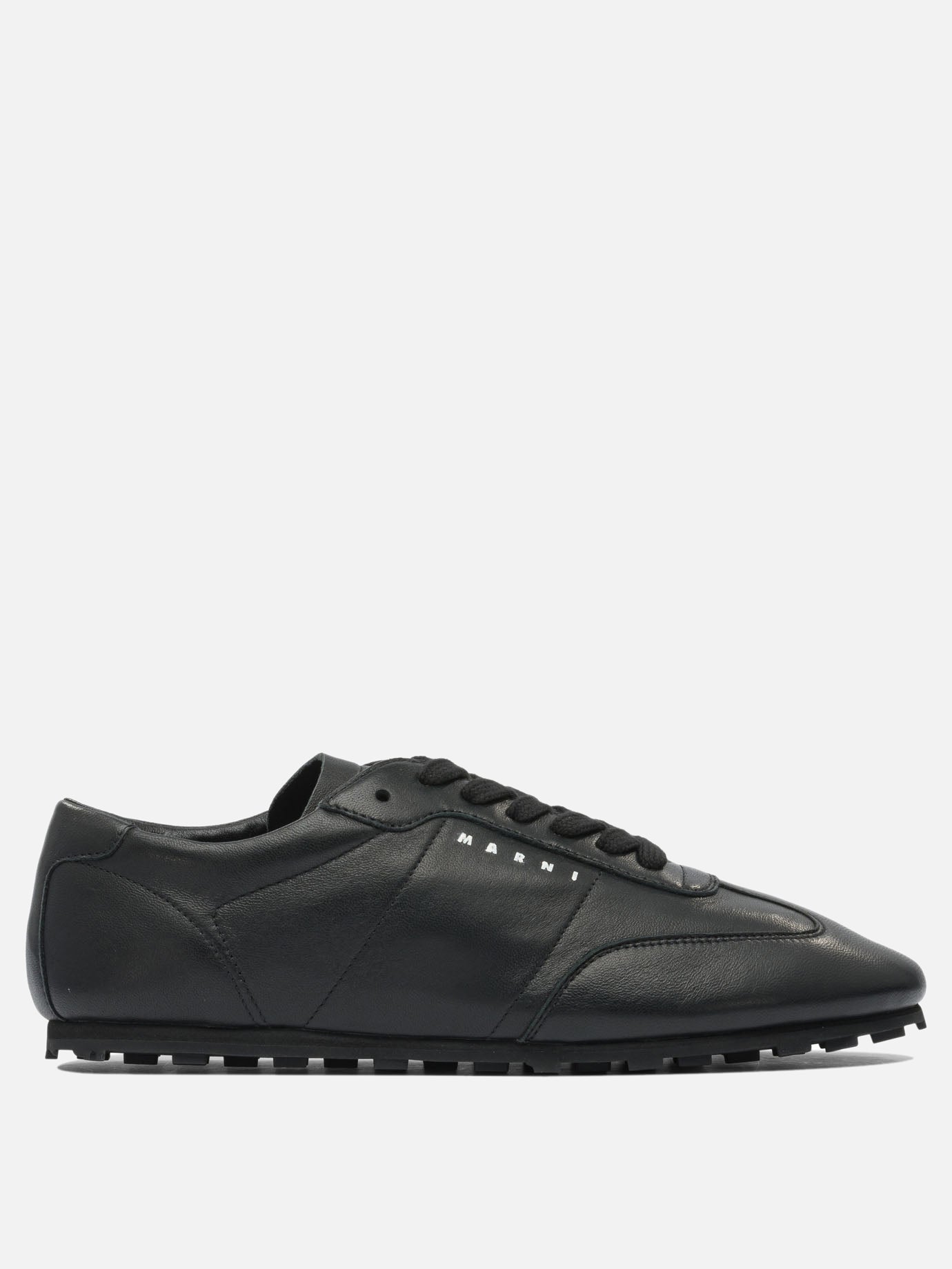 Low top sneakers 100% leather - 100% rubber  Black - Marni Women | PDP | VIETTI Online Store | thumbnail