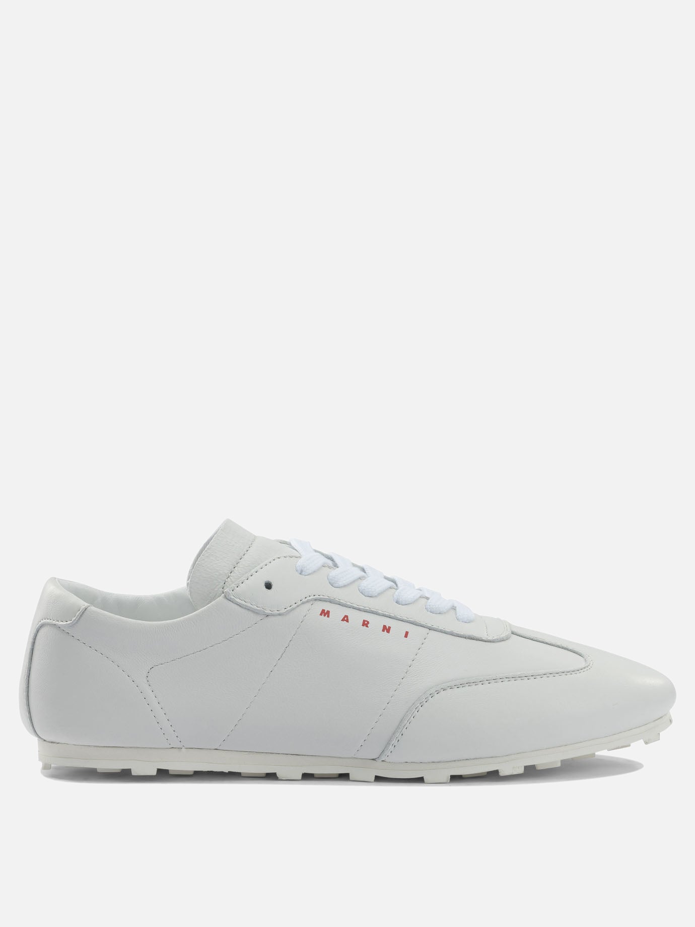 Low top sneakers 100% leather - 100% rubber  White - Marni Women | PDP | VIETTI Online Store | thumbnail