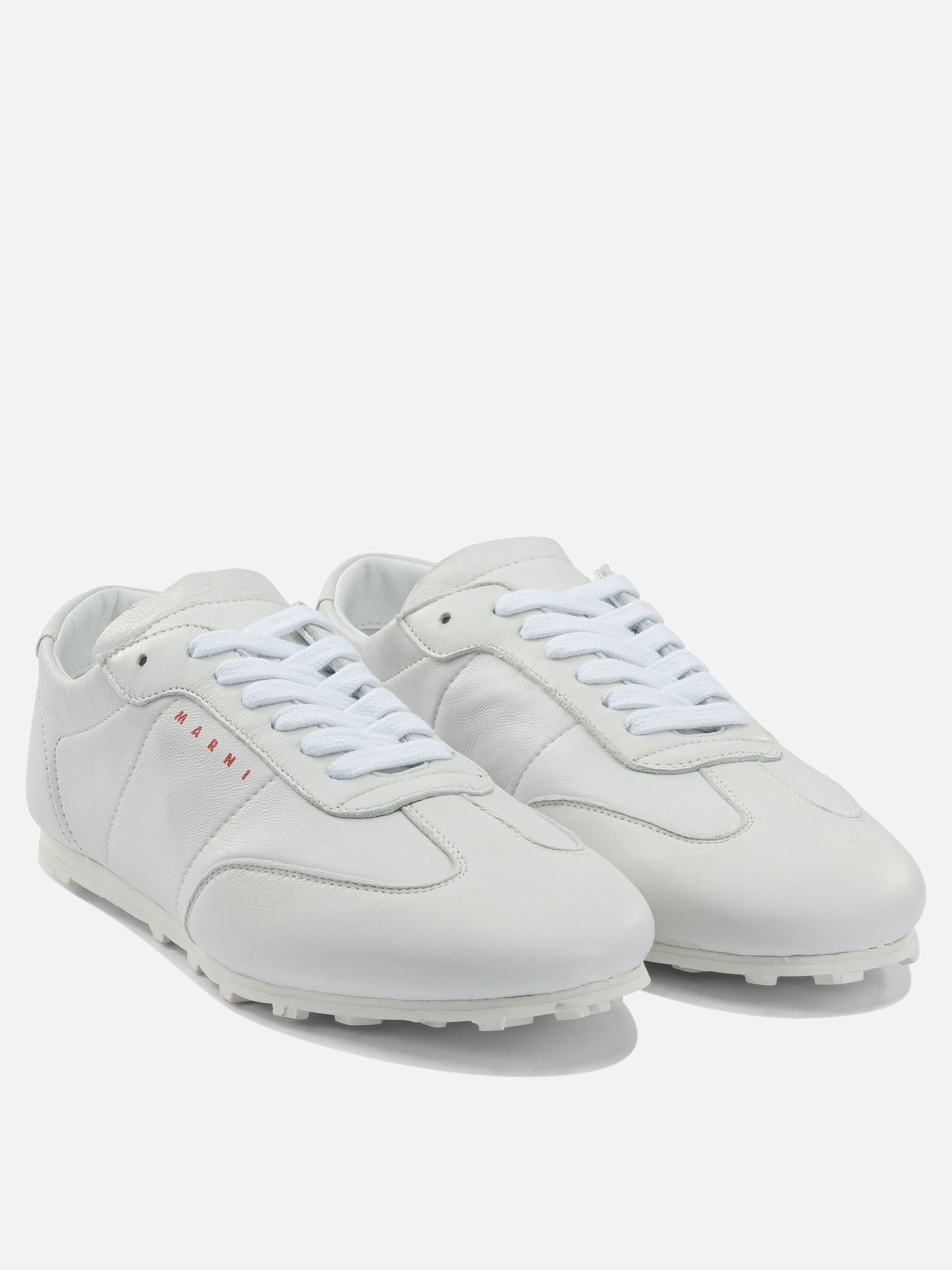 Low top sneakers 100% leather - 100% rubber  White - Marni Women | PDP | VIETTI Online Store | thumbnail_2