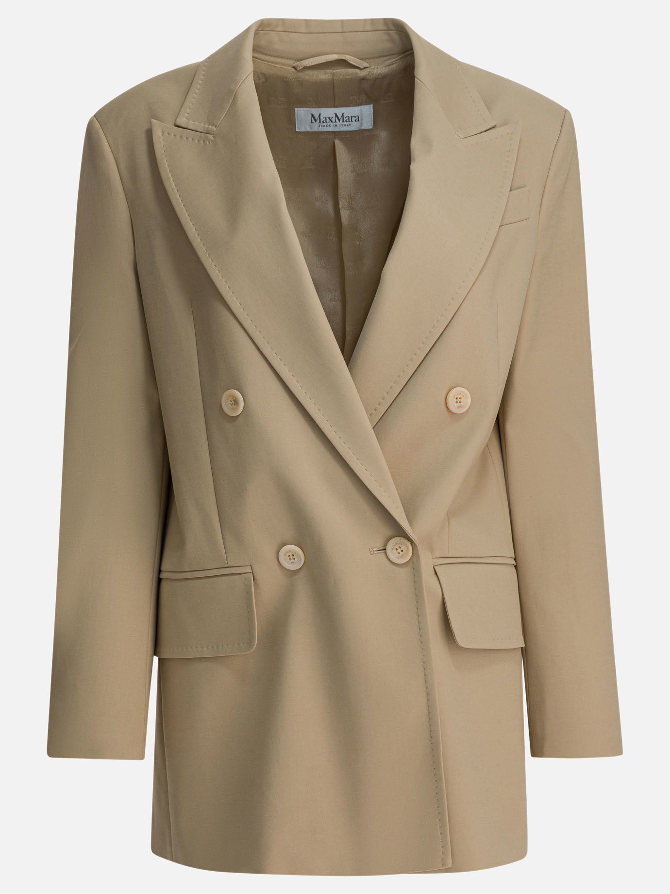 Blazer Solid colour  Beige - Max Mara Donna | PDP | VIETTI Online Store | Zoom-Modal
